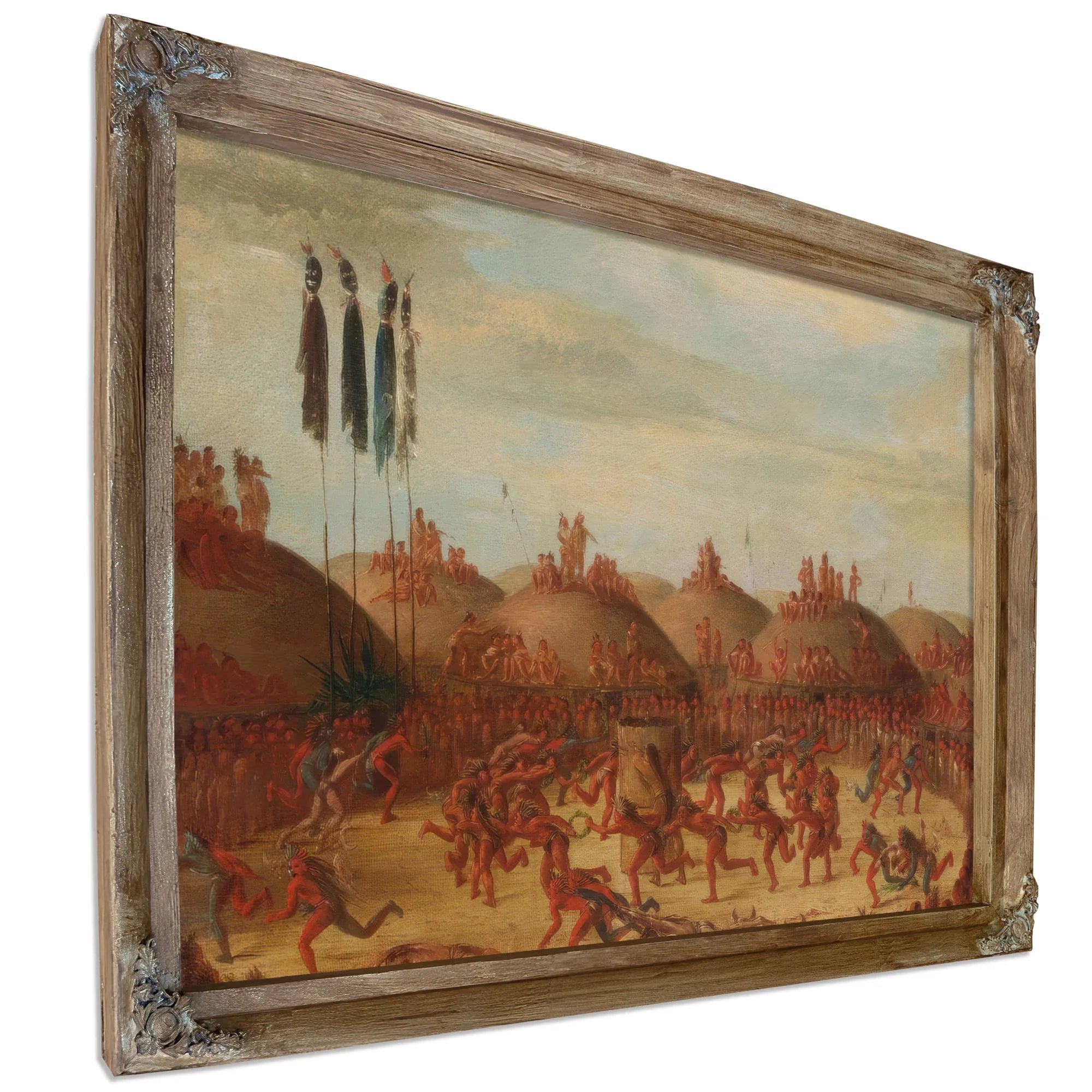 The Last Race, Mandan O Kee Pa Ceremony By George Catlin Fine Art Print