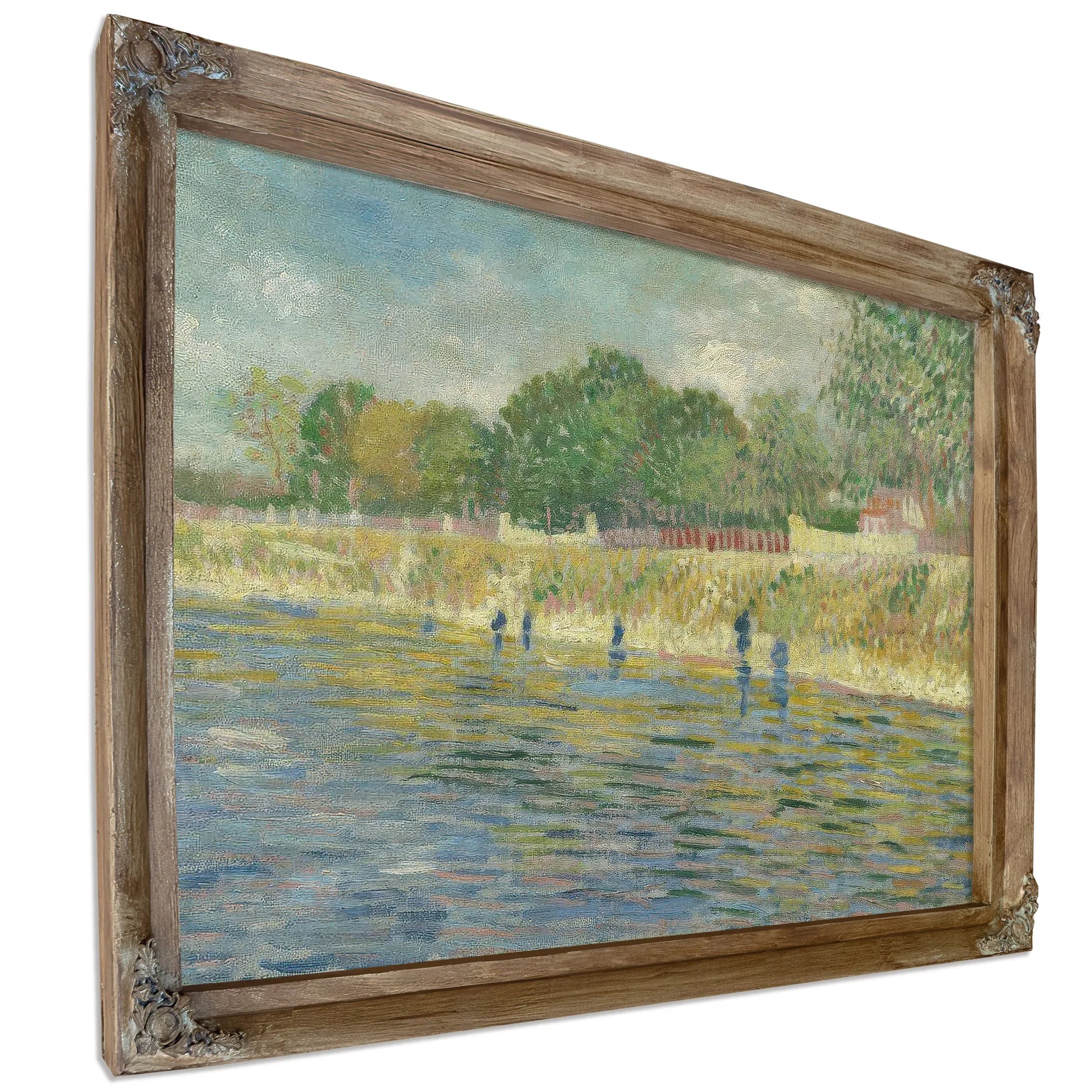 Bank Of The Seine By Vincent Van Gogh Fine Art Print