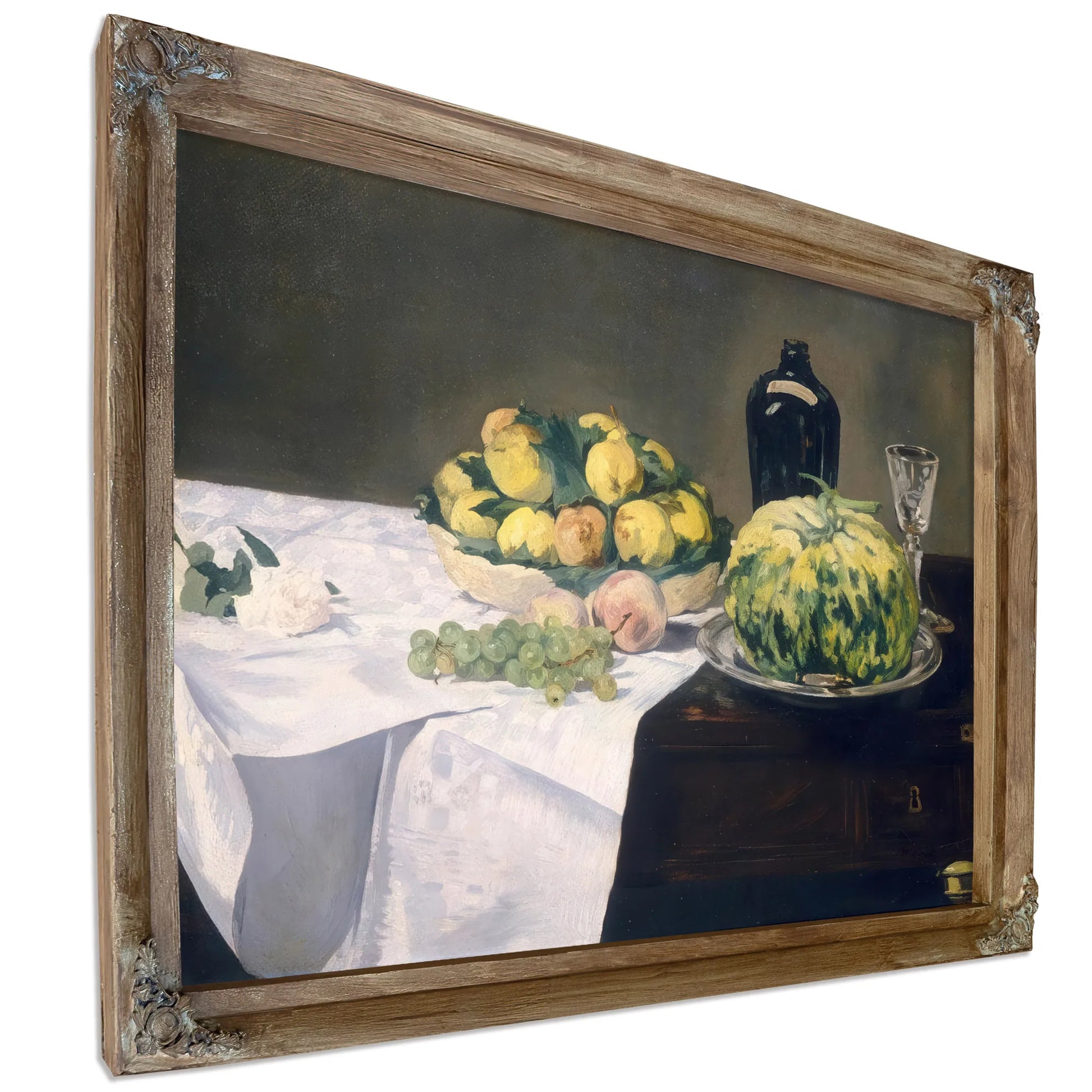 Still Life With Melons And Peaches By Edouard Manet Fine Art Print