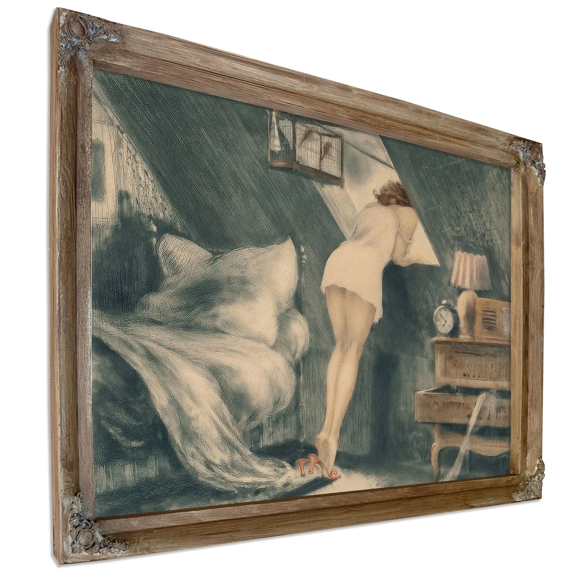 Attic Room 1940 By Louis Icart Fine Art Print