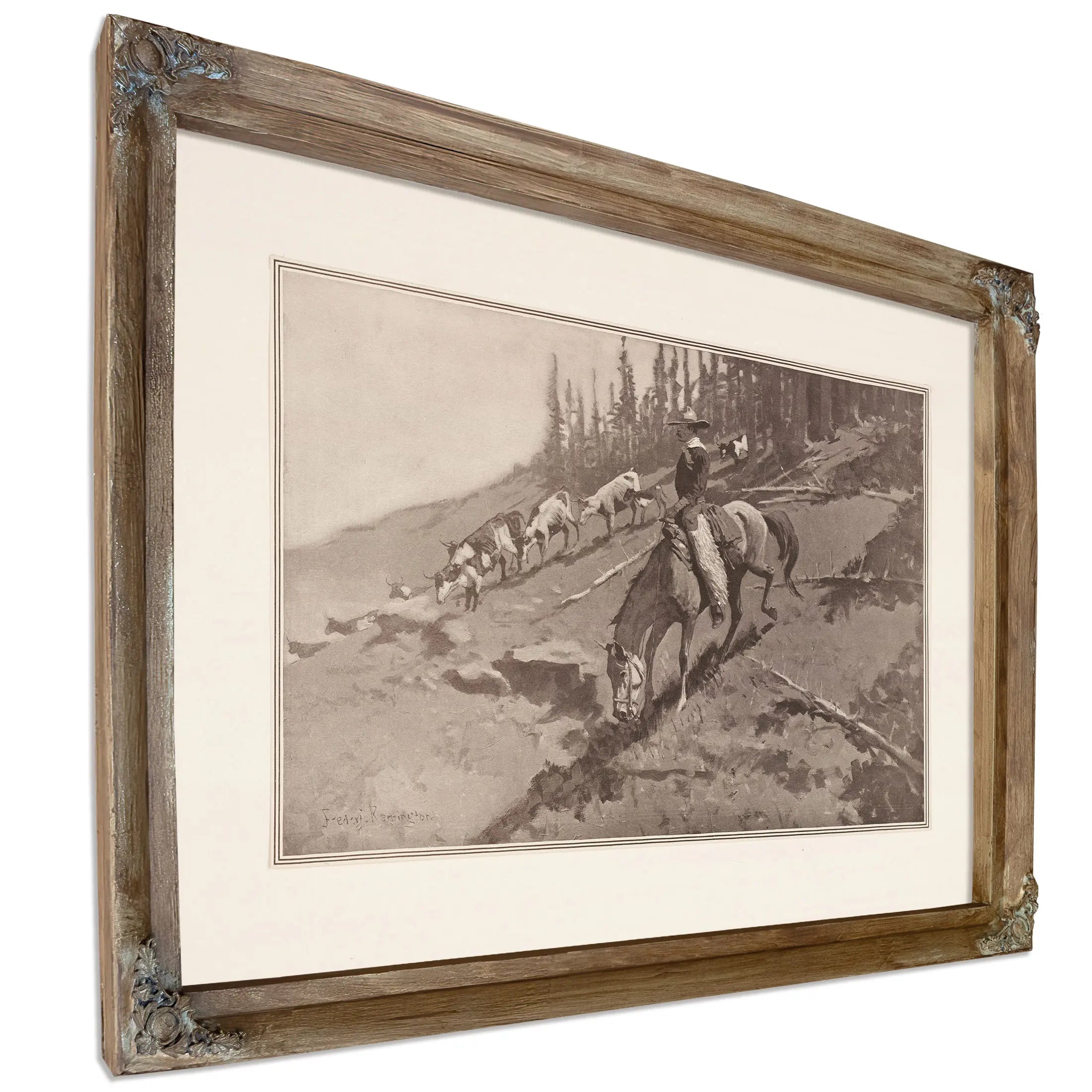 The Roundup by Frederic Remington