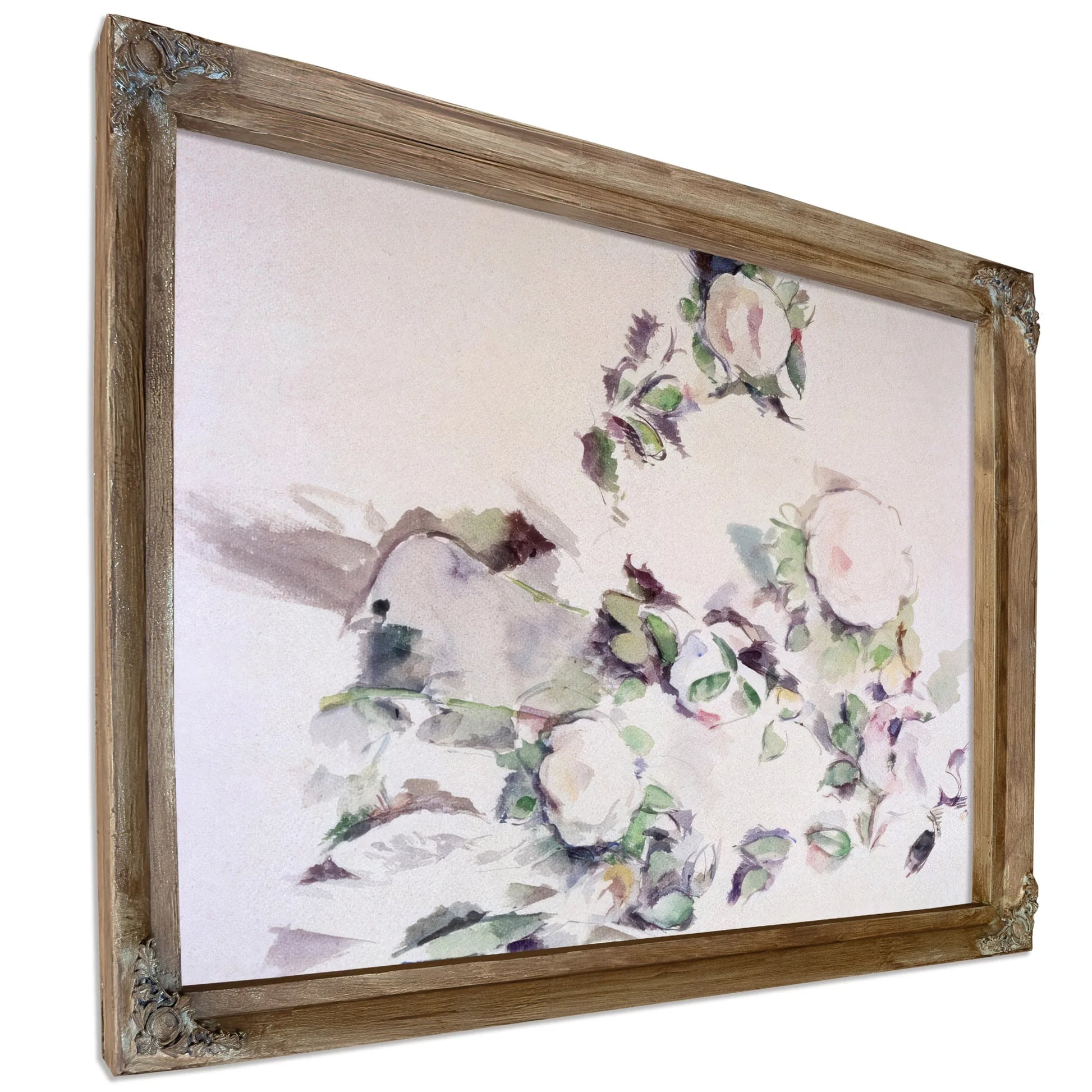 Roses By Paul Cezanne Fine Art Print