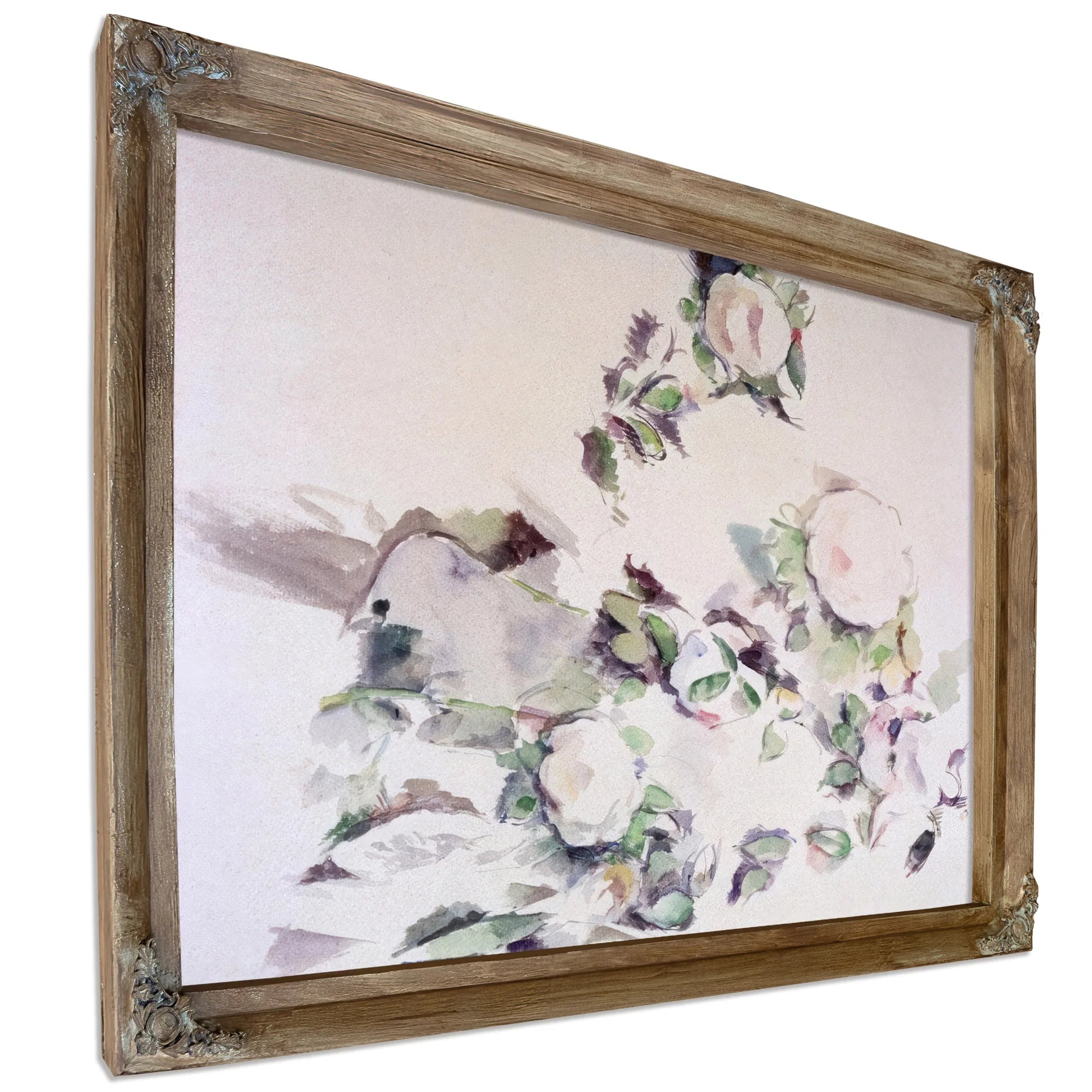 Roses By Paul Cezanne Fine Art Print