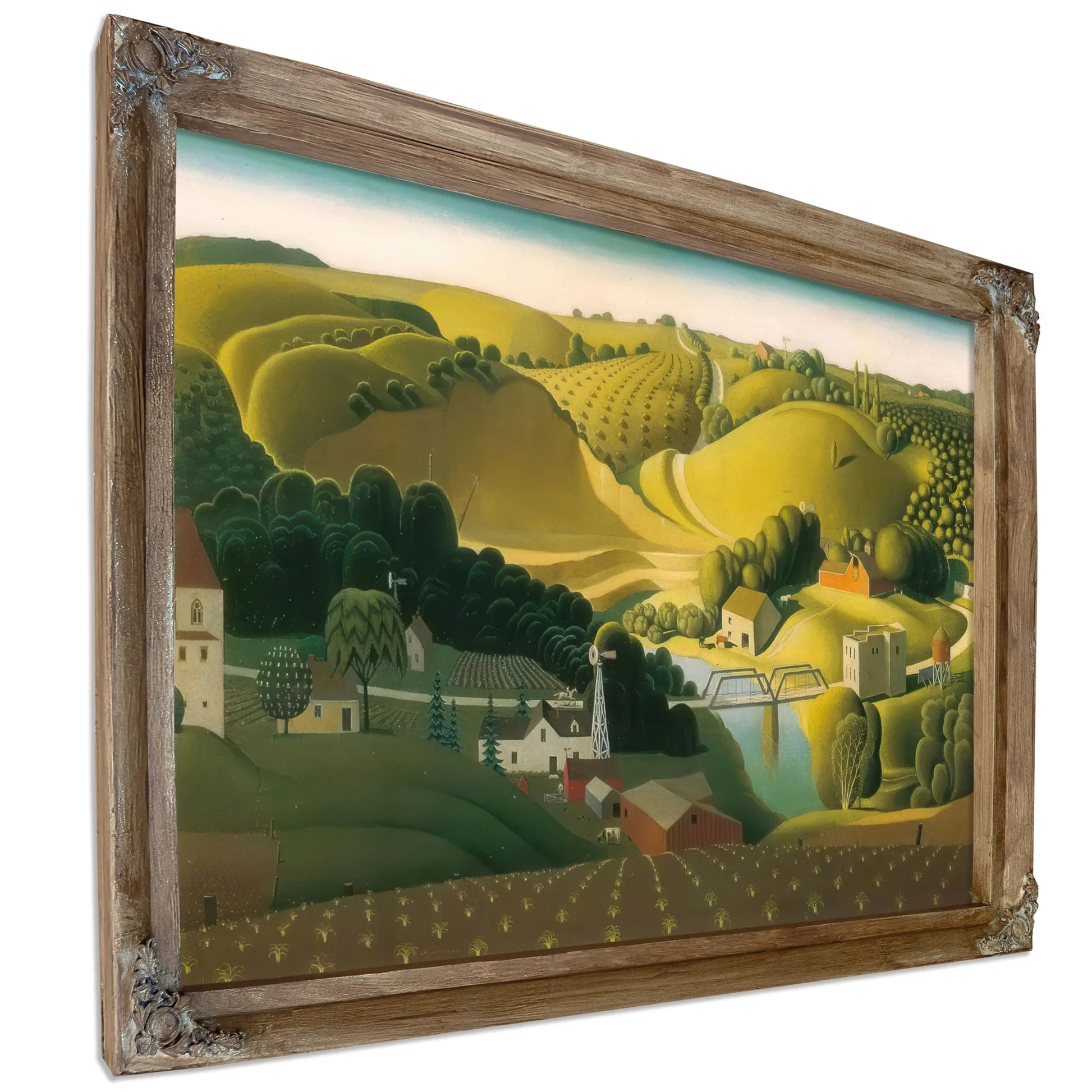 Stone City By Grant Wood Fine Art Print