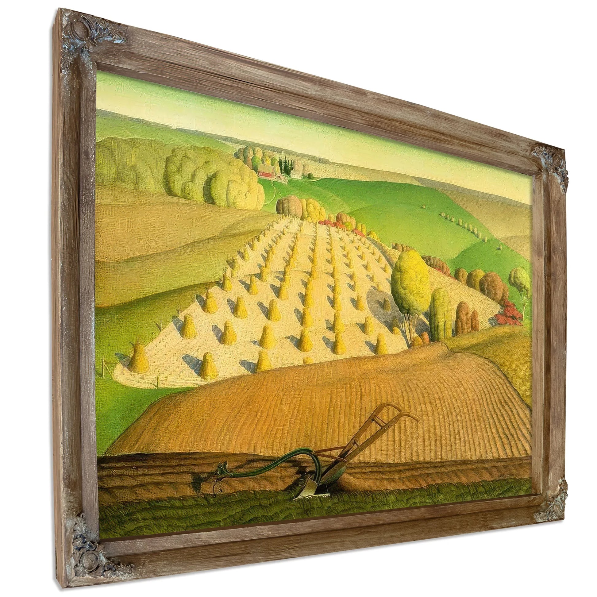 Fall Plowing By Grant Wood Fine Art Print