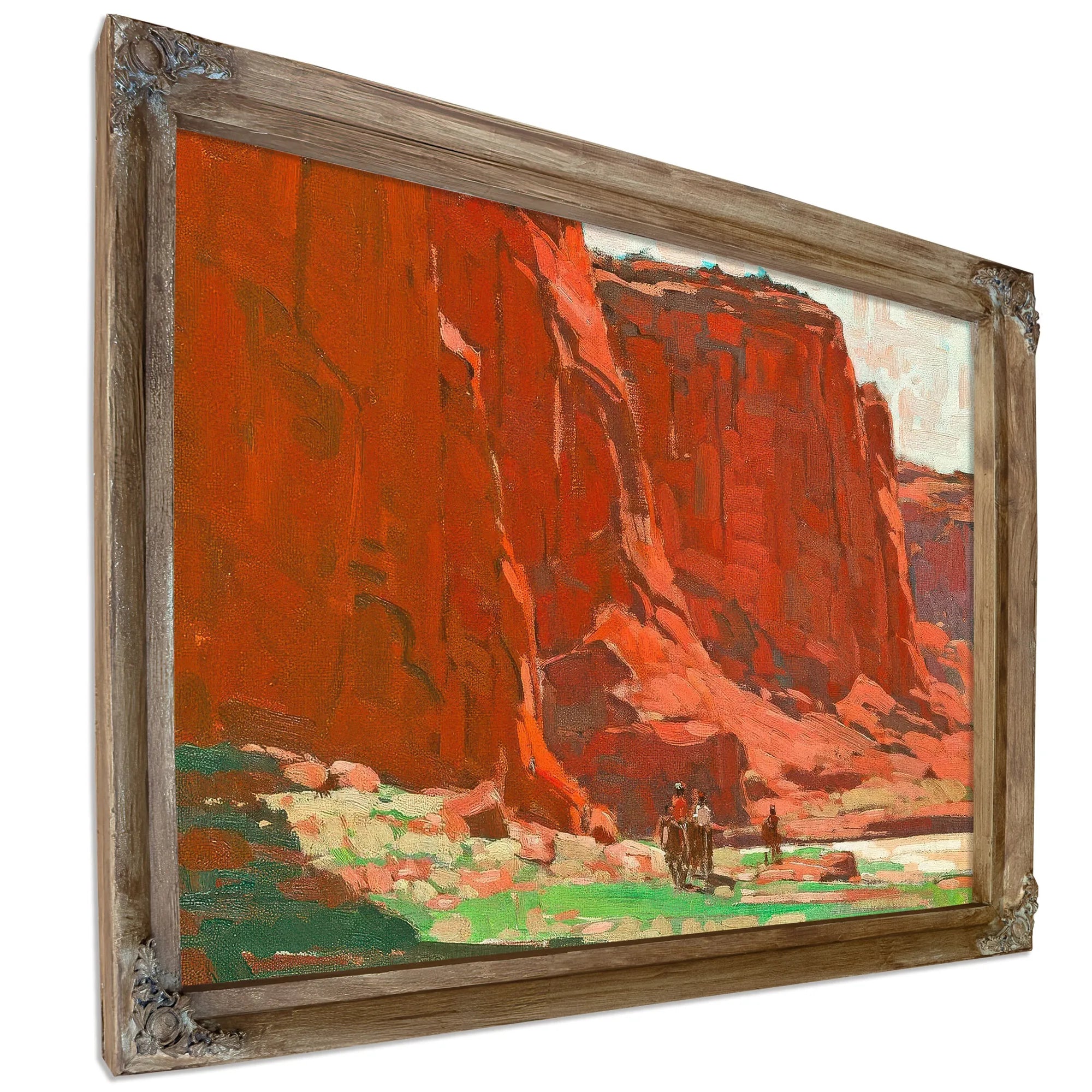 Riders Passing Through, Canyon De Chelly, Arizona By Edgar Payne Fine Art Print