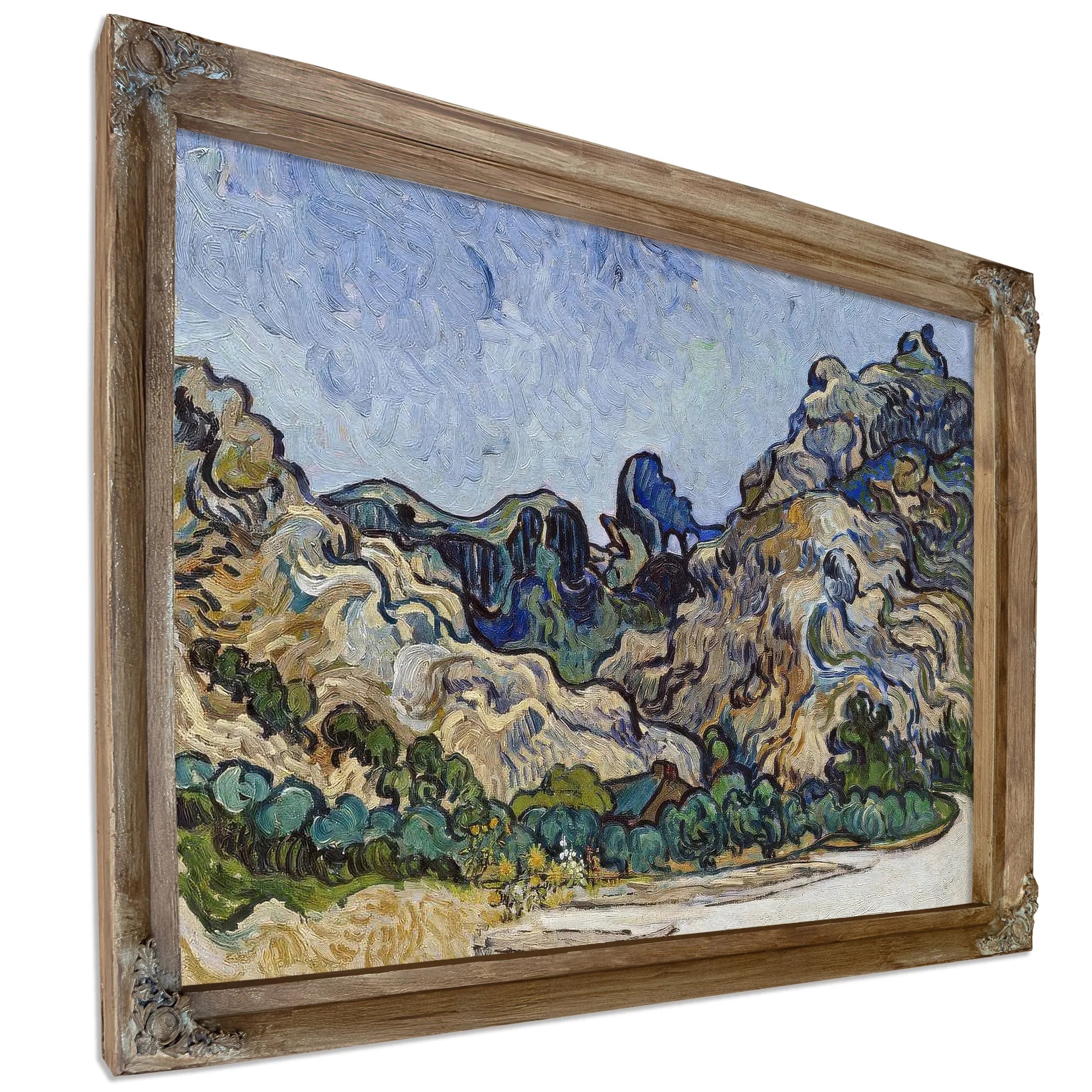 Mountains At Saint Remy (Montagnes A Saint Remy) By Vincent Van Gogh Fine Art Print