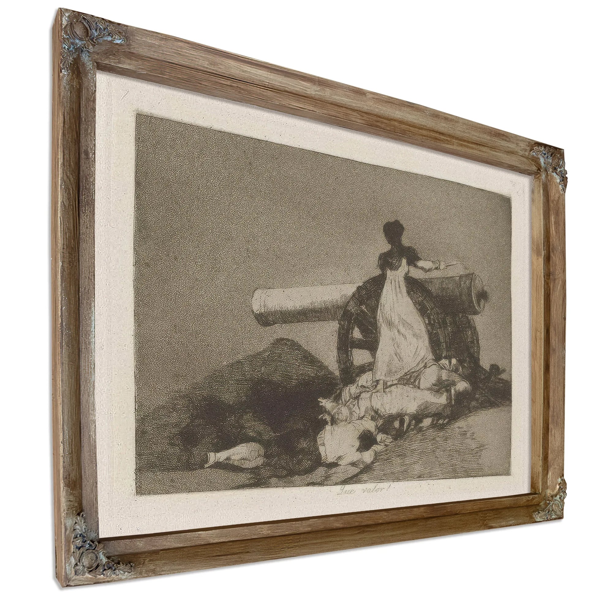 Que Valor! (What Courage!) Plate 7 From Los Desastres De La Guerra (The Disasters Of War) By Francisco De Goya Fine Art Print