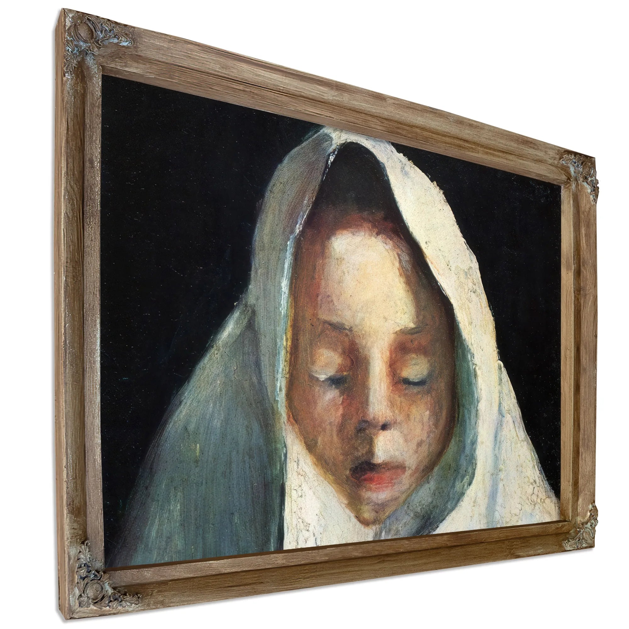 Still Life Child 1039 S Head With White Cloth 1907 By Paula Modersohn Becker Fine Art Print