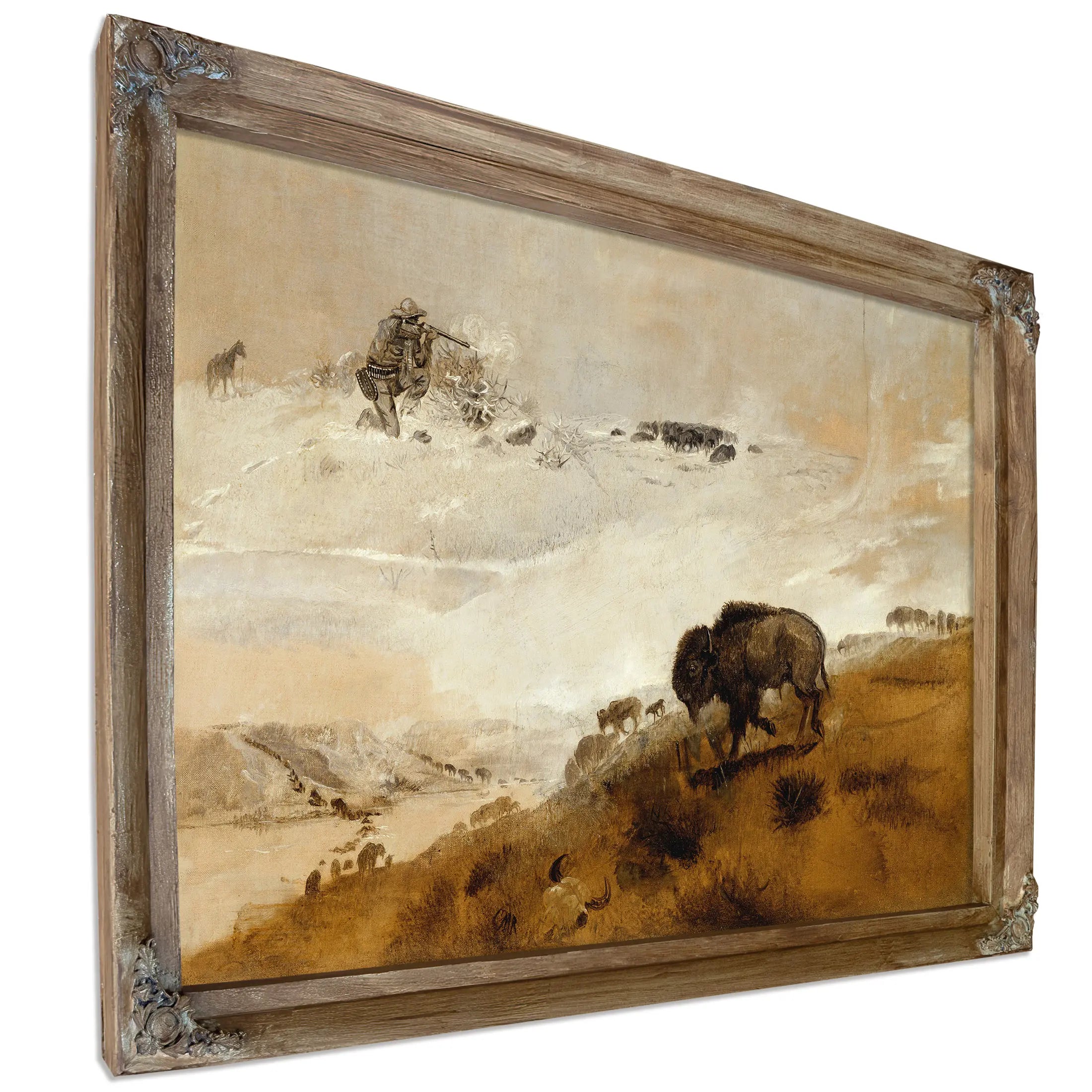 The Stand Crossing The Missouri by Charles Marion Russell