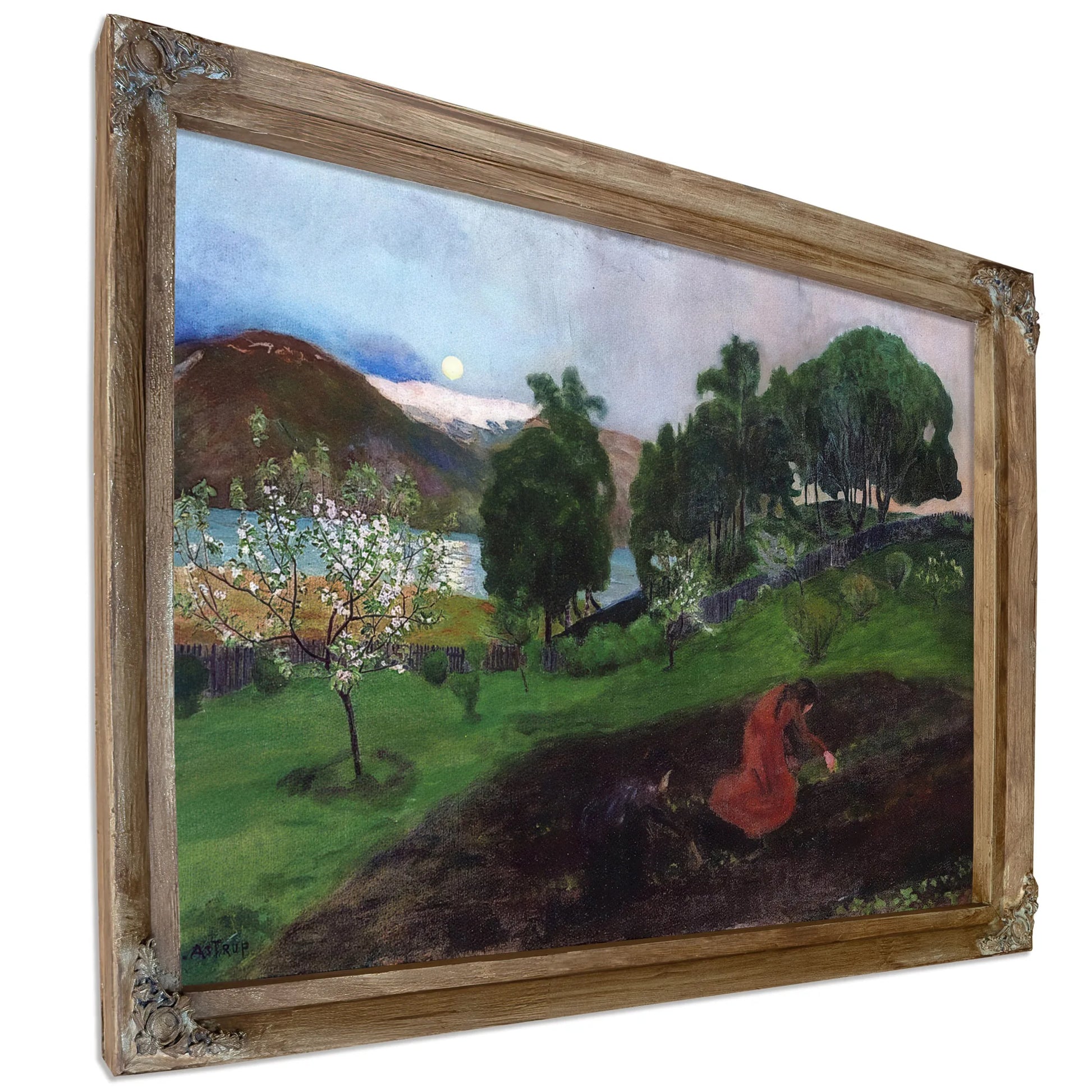 Spring Night In The Garden By Nicolai Astrup Fine Art Print