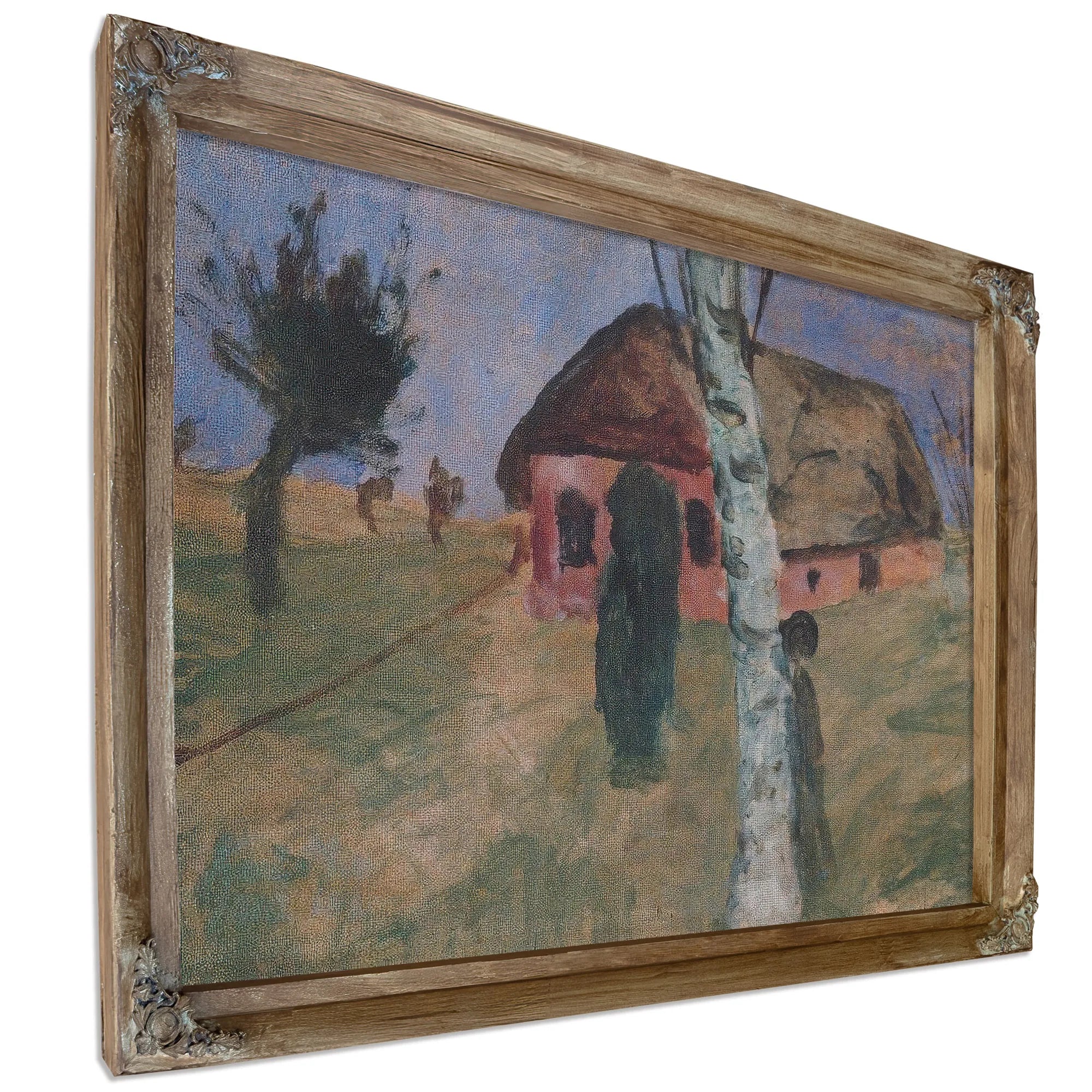 Red House With Birch Tree By Paula Modersohn Becker Fine Art Print
