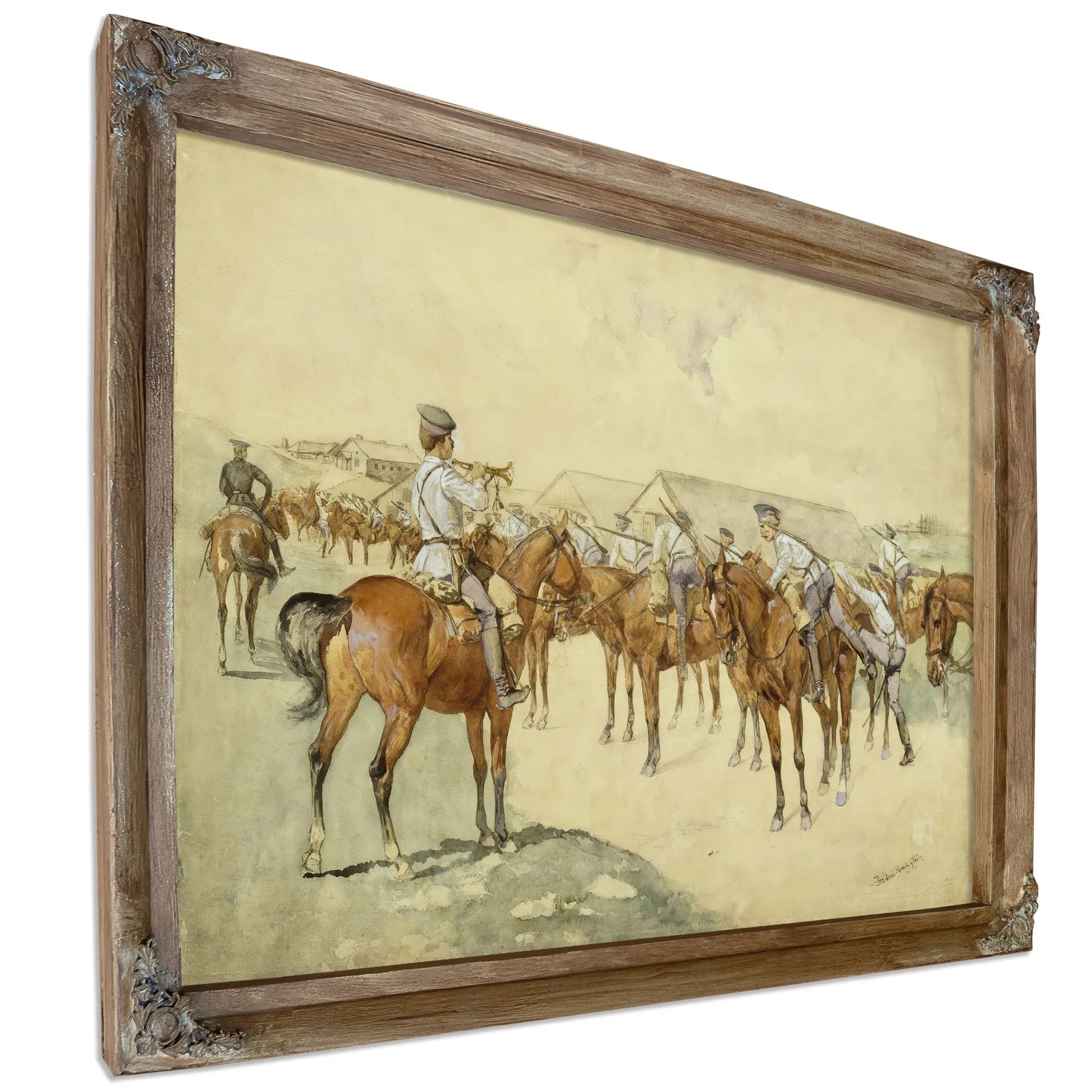A Call To Arms by Frederic Remington