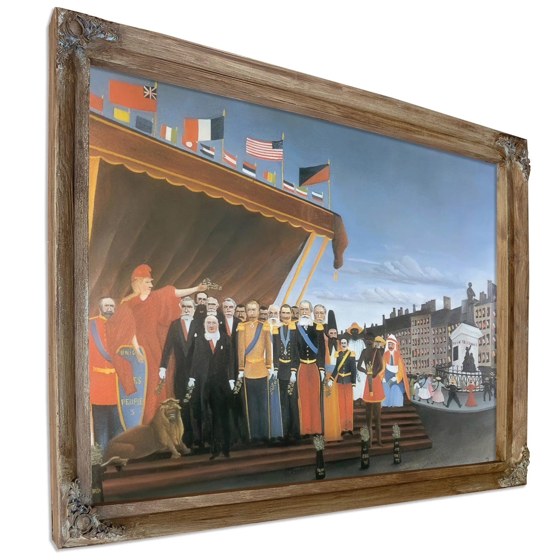 The Representatives Of Foreign Powers Coing To Salute The Republic A Token Of Peace 1907 By Henri Rousseau Fine Art Print