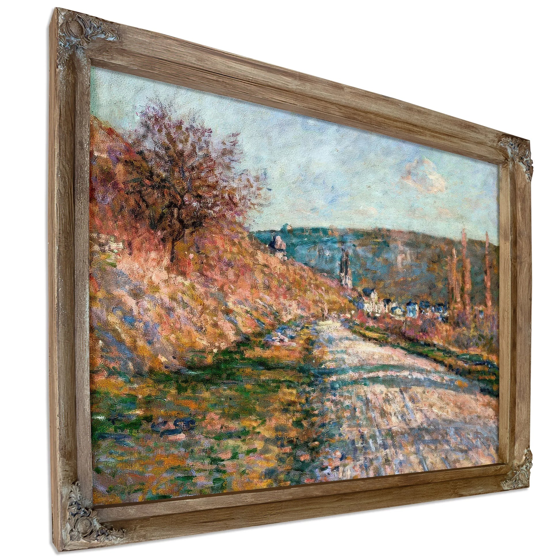 The Road To Vetheuil By Claude Monet Fine Art Print