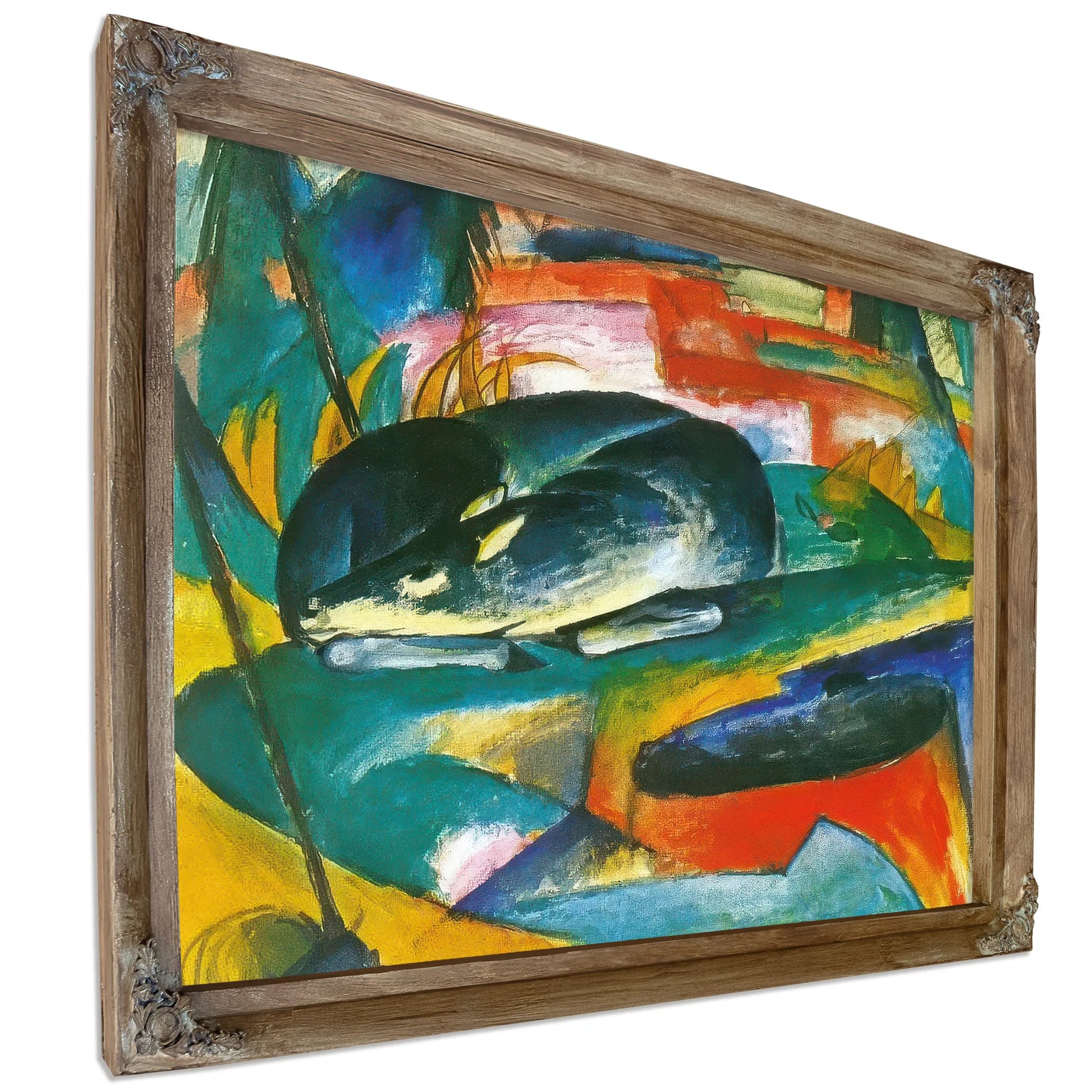 Sleeping Deer By Franz Marc Fine Art Print