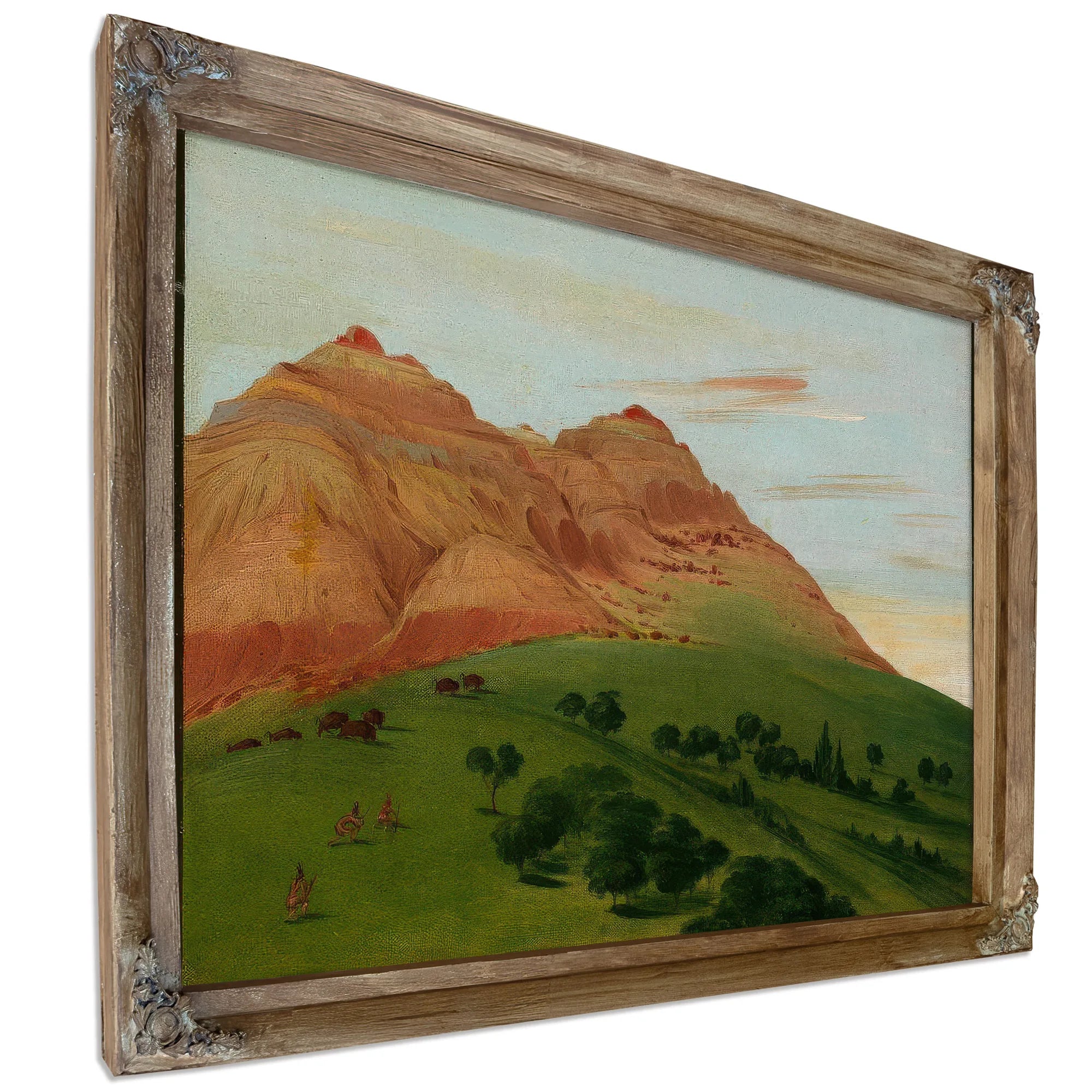 View In The Grand Detour, 1900 Miles Above St. Louis By George Catlin Fine Art Print
