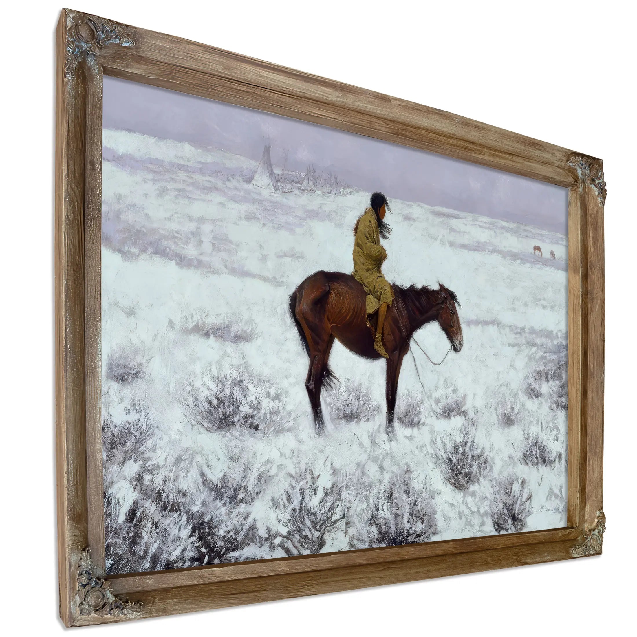 The Herd Boy C Oil On Canvas by Frederic Remington