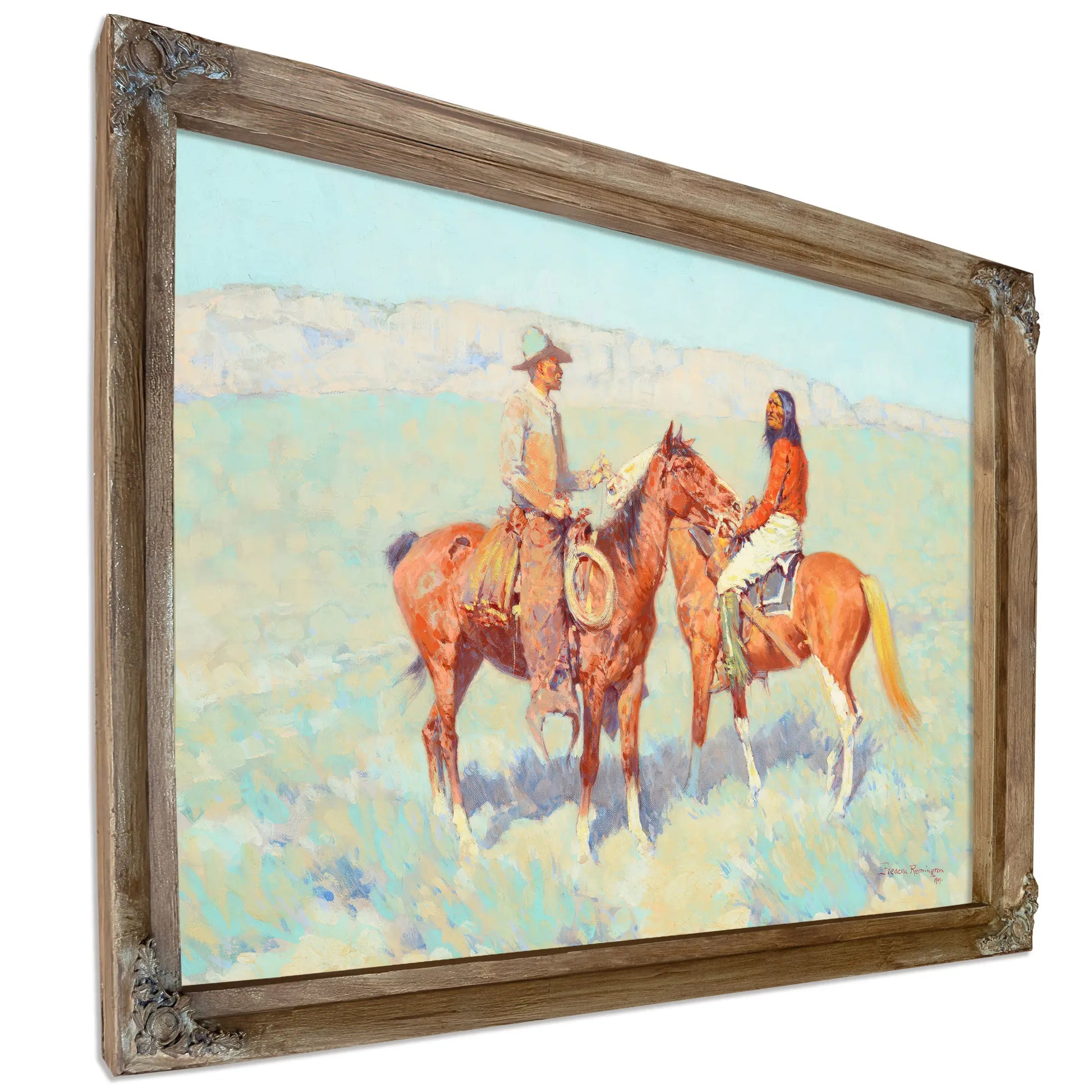 Casuals On The Range By Frederic Remington by Frederic Remington