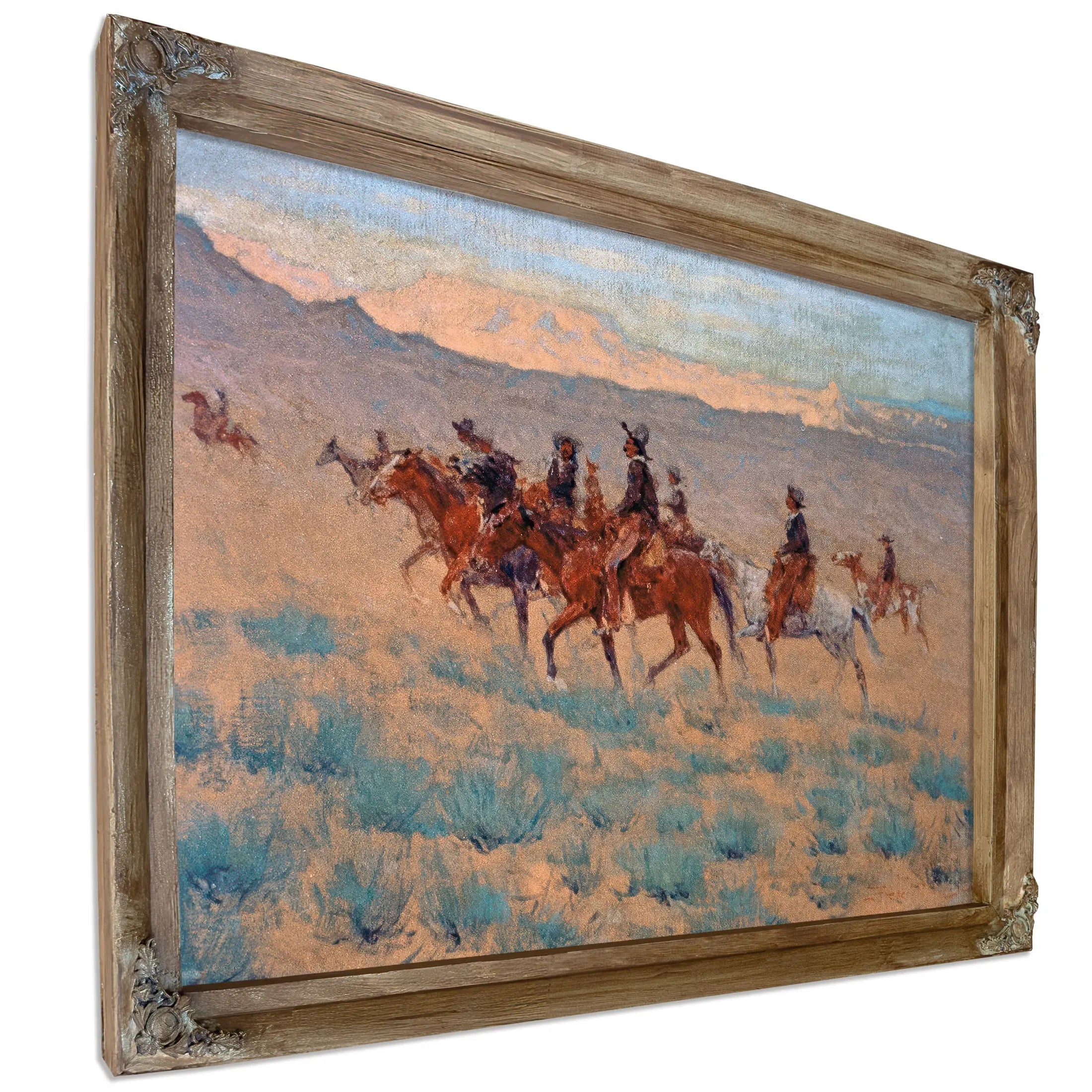The Cowpunchers Watercolor On Paper by Frederic Remington