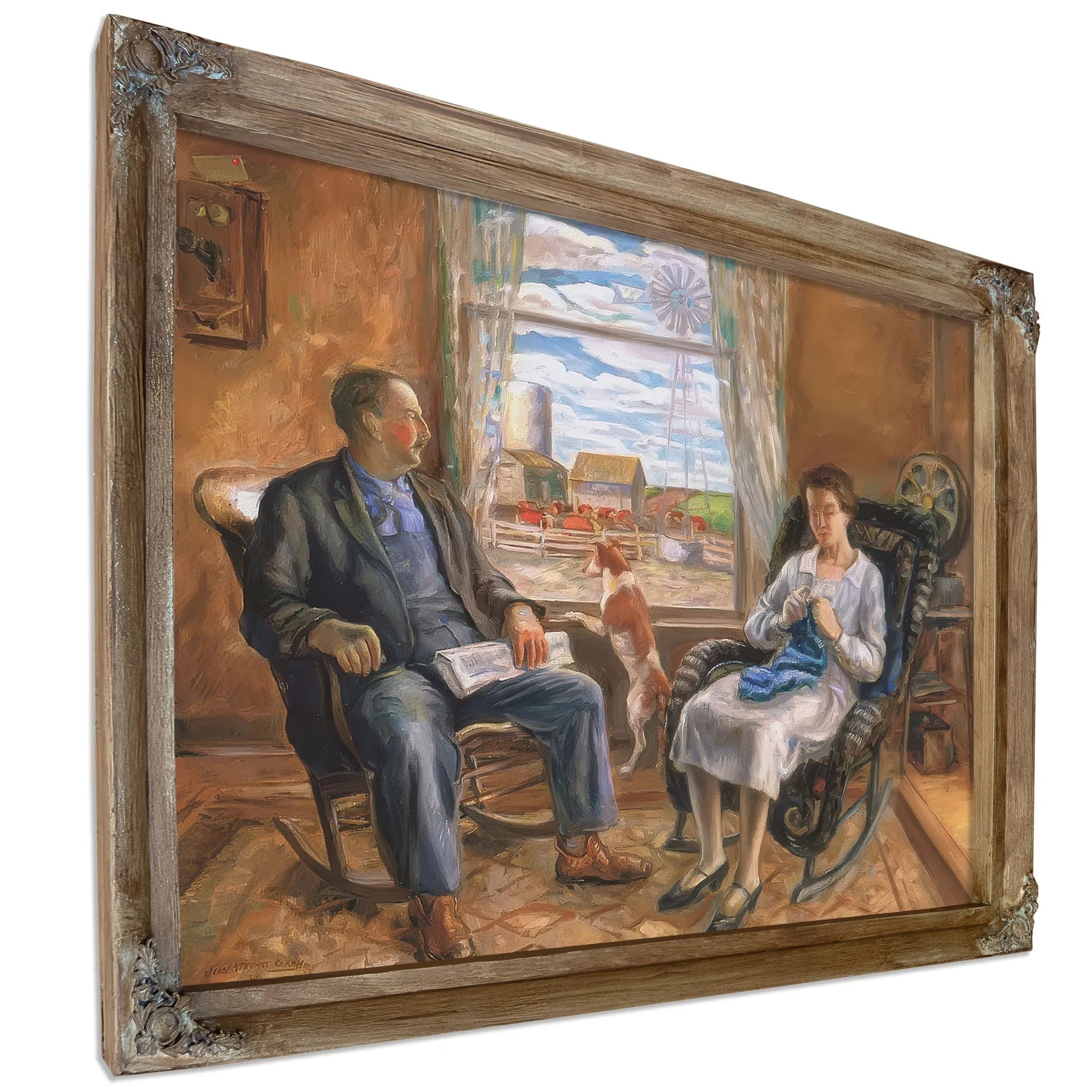 The Old Folks (Mother And Father) By John Steuart Curry Fine Art Print