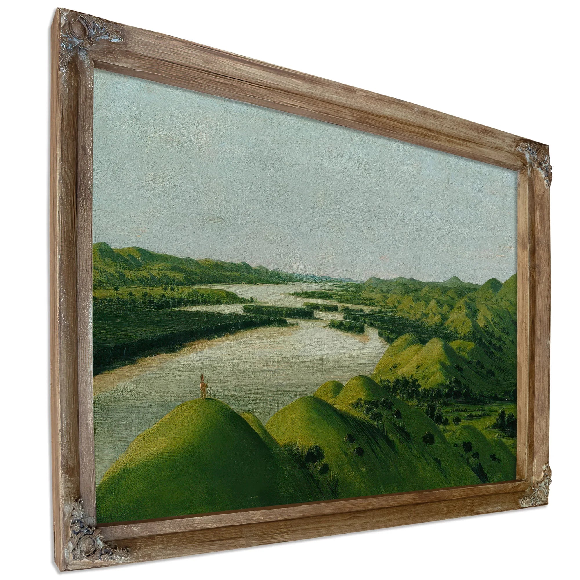 River Bluffs, 1320 Miles Above St. Louis By George Catlin Fine Art Print