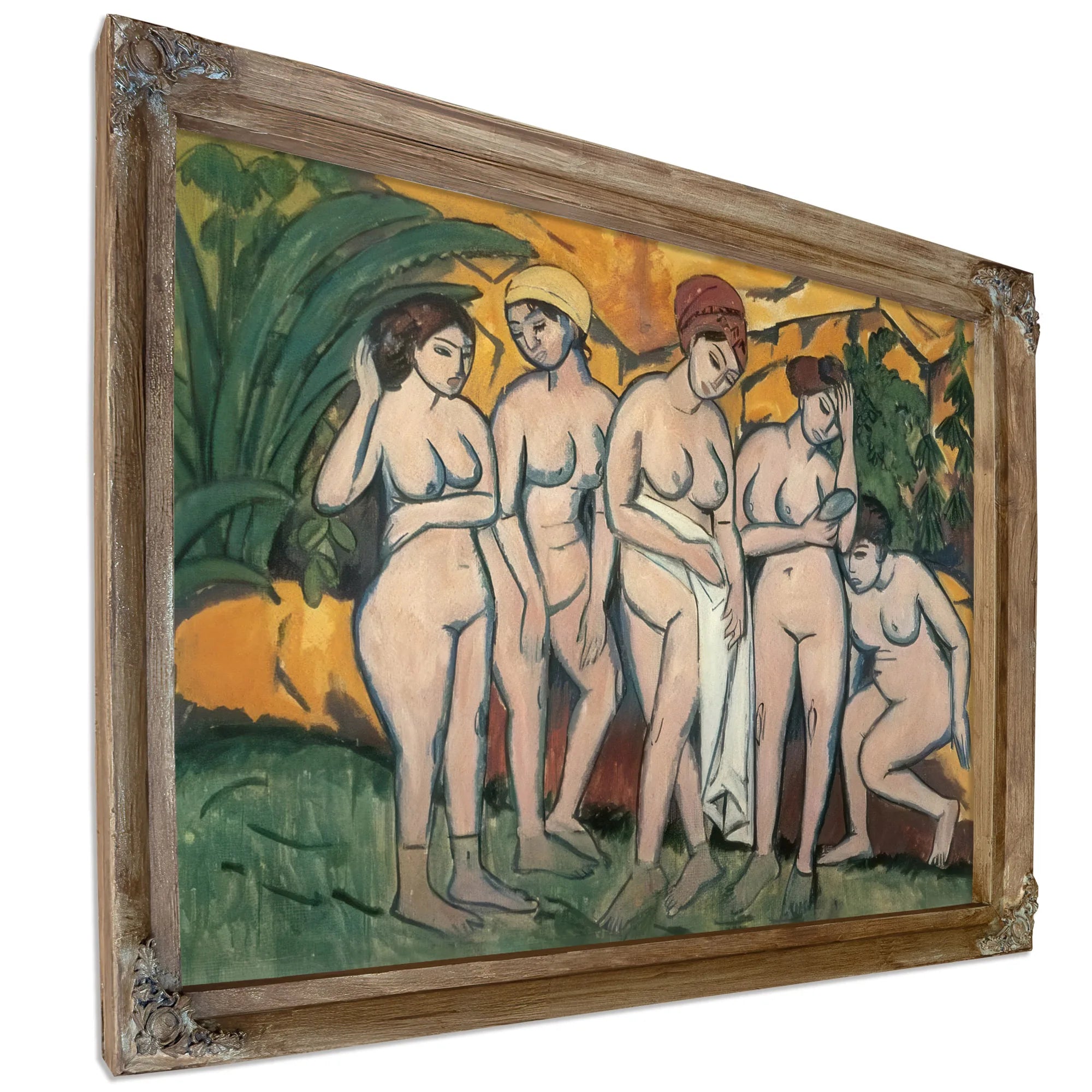 Women Bathing By Ernst Ludwig Kirchner Fine Art Print