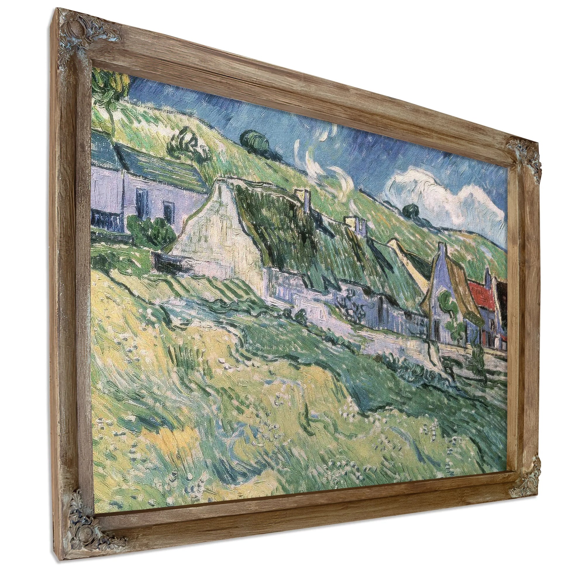 Cottages At Auvers Sur Oise By Vincent Van Gogh Fine Art Print