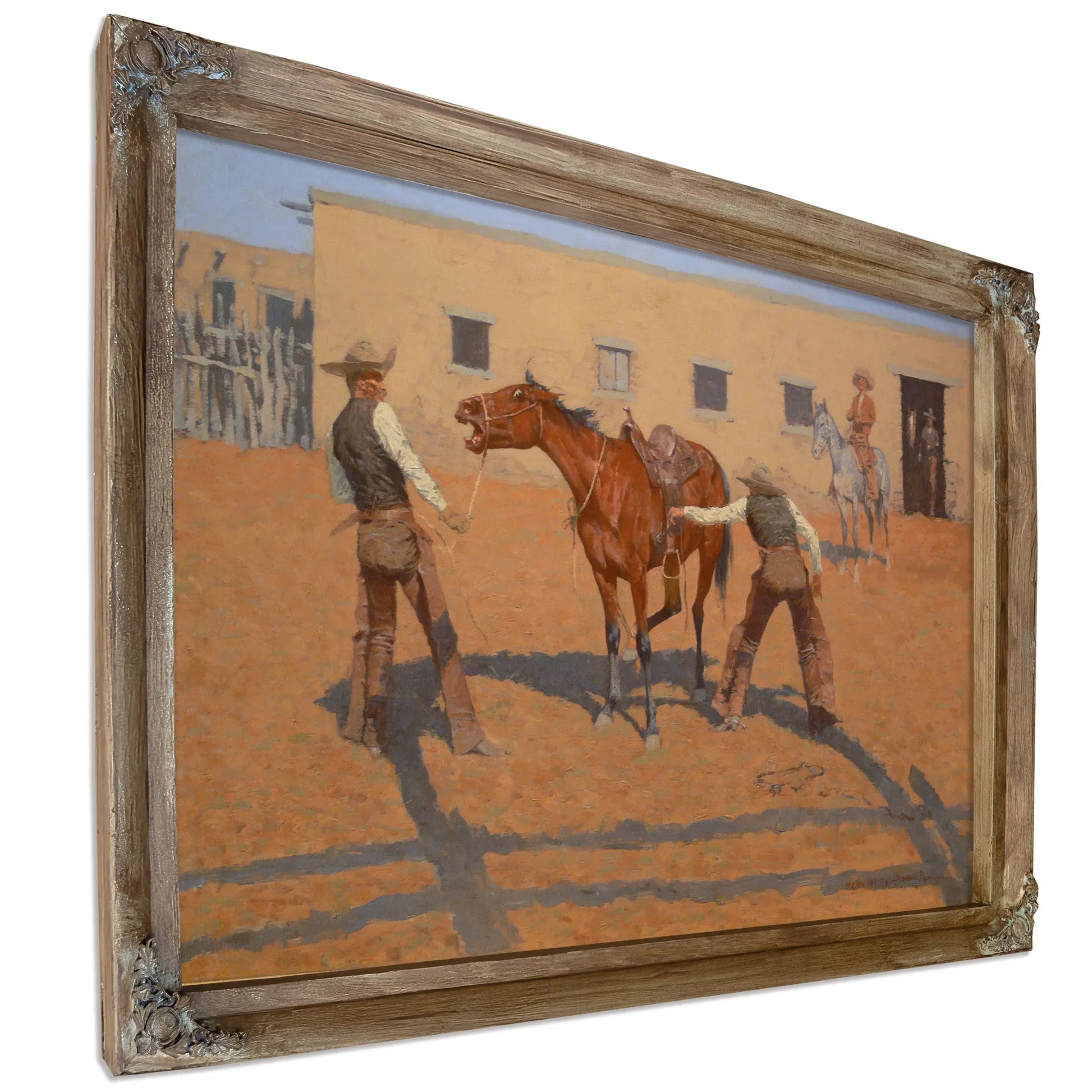 Remington His First Lesson by Frederic Remington