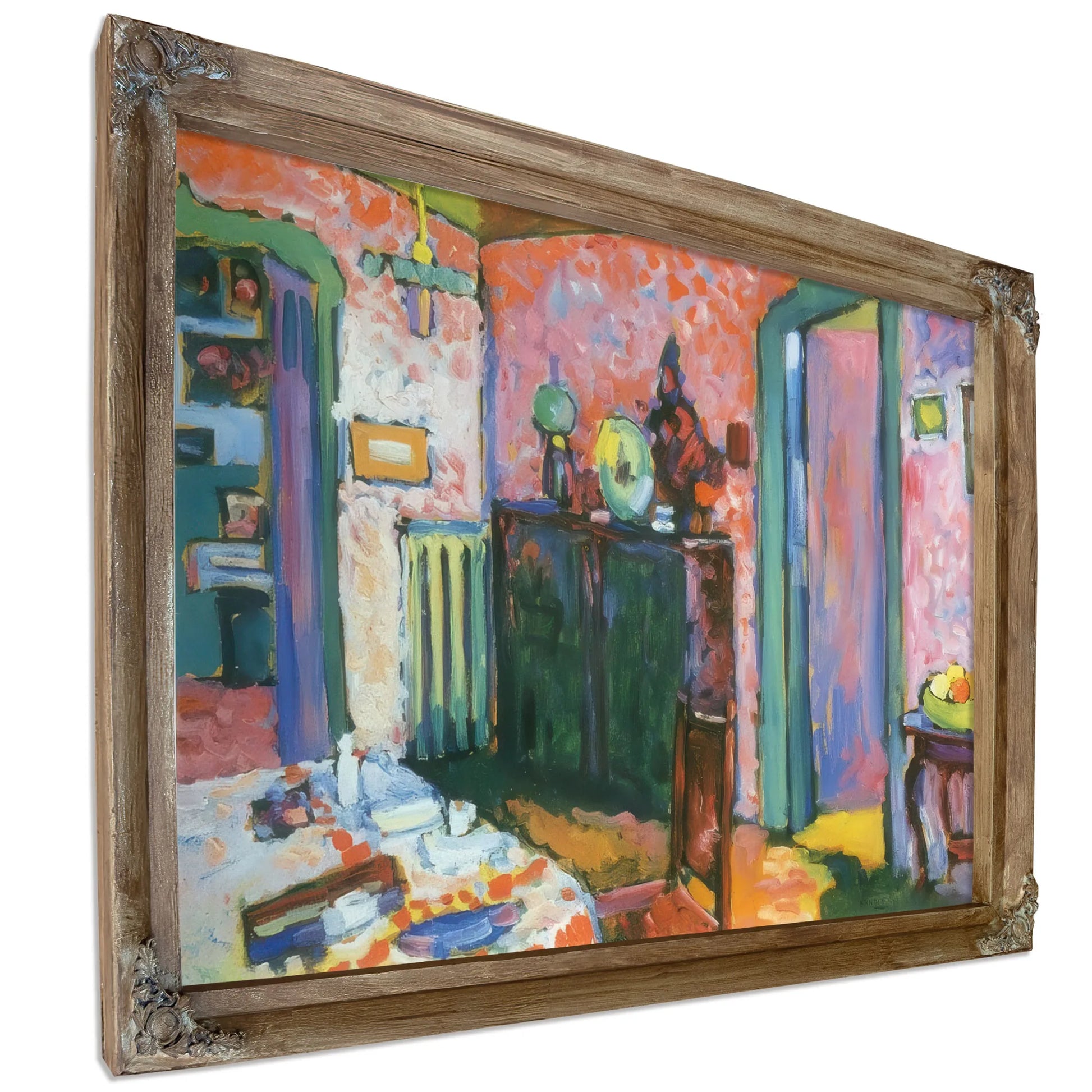 Interior ( My Dining Room) 1909 By Wassily Kandinsky Fine Art Print