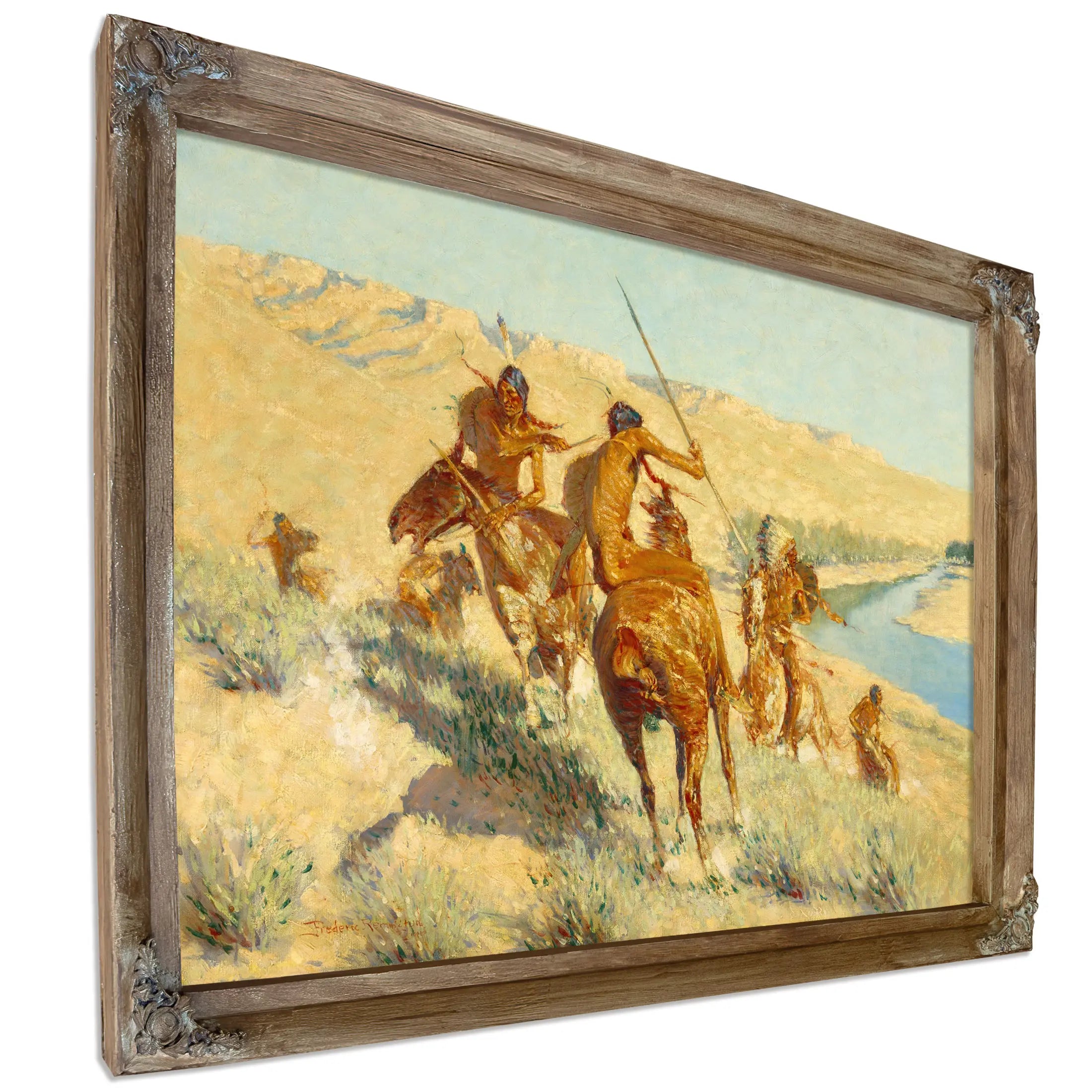 Episode Of The Buffalo Gun by Frederic Remington