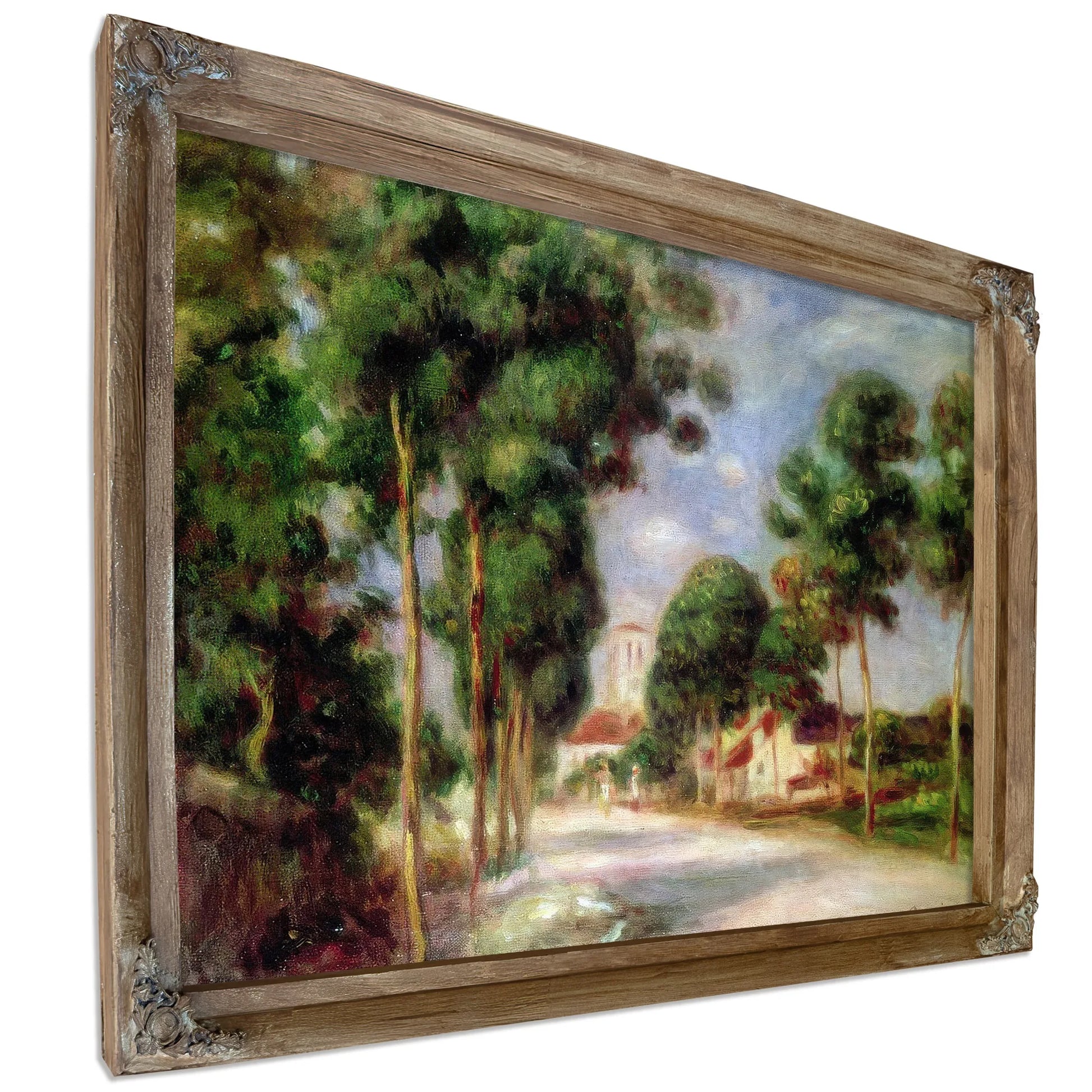 The Road To Essoyes By Pierre Auguste Renoir Fine Art Print