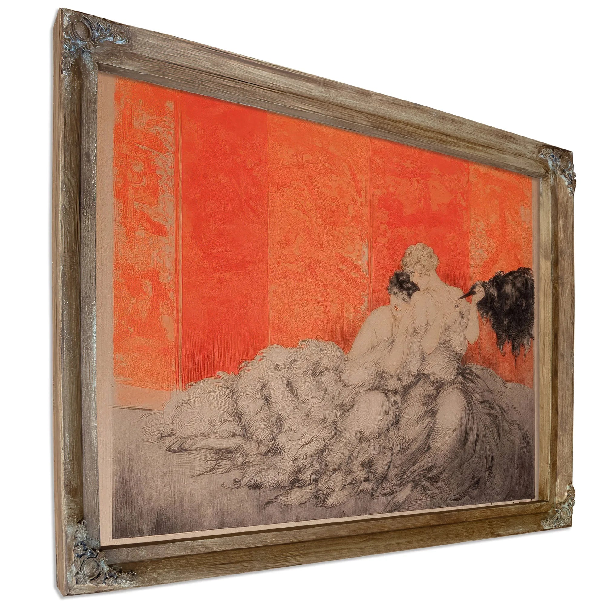 Two Elegant Women By Louis Icart Fine Art Print