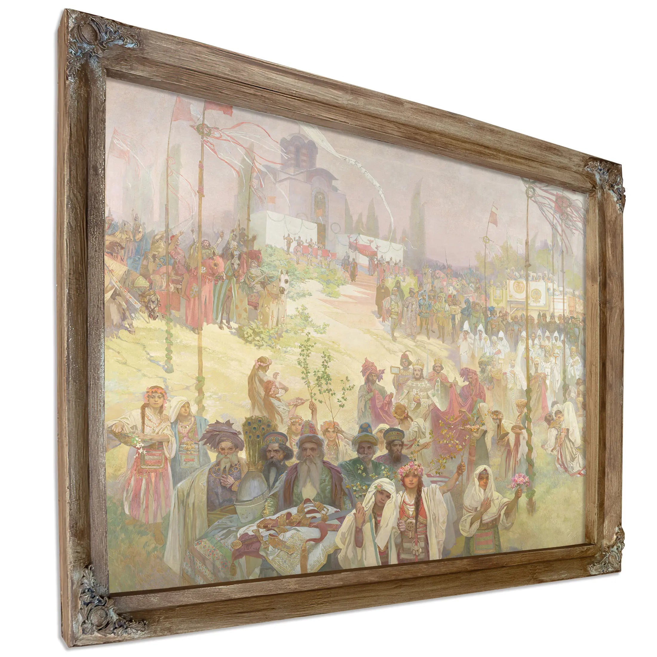 The Coronation Of Serbian Tsar Stefan Dusan by Alphonse Mucha