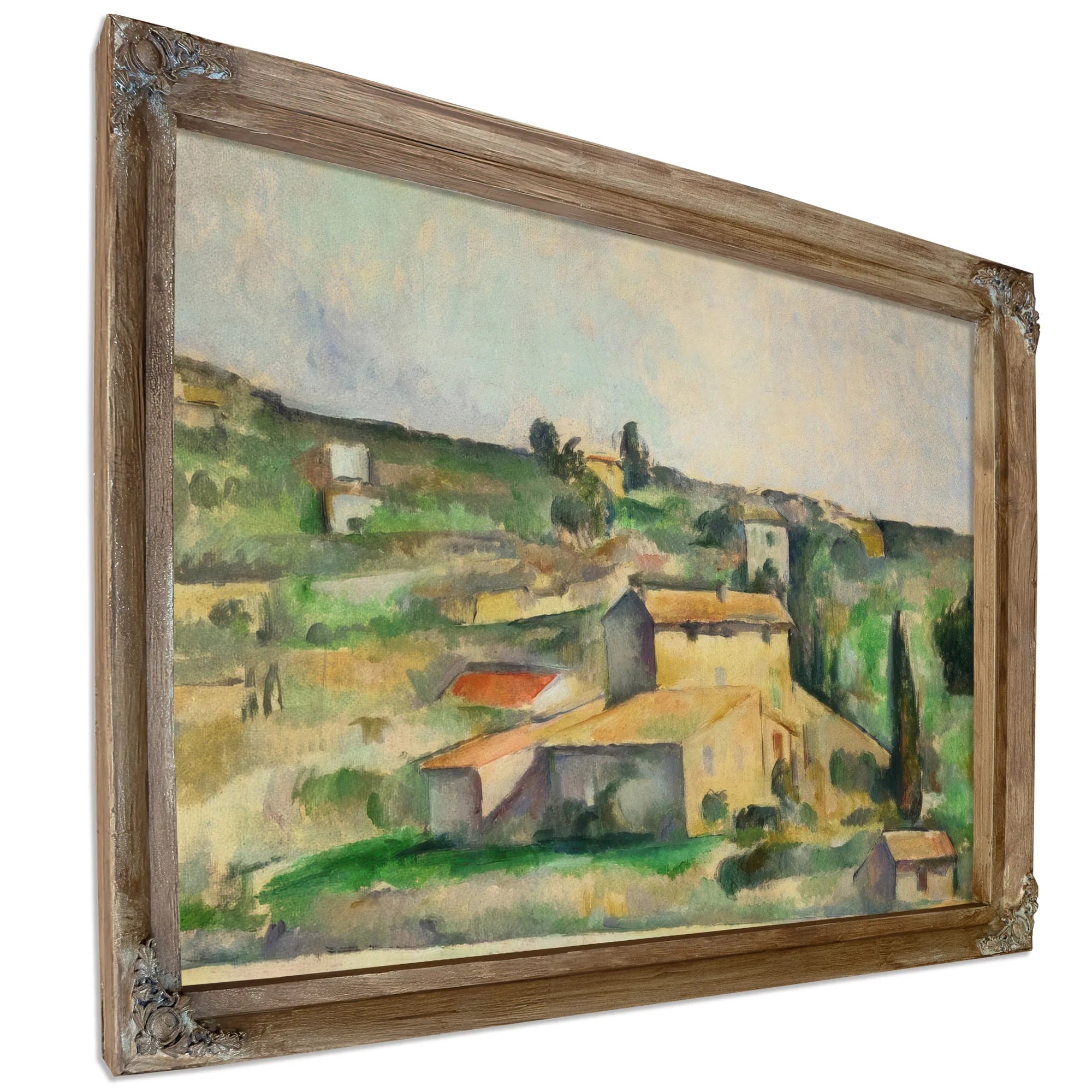 Fields At Bellevue By Paul Cezanne Fine Art Print