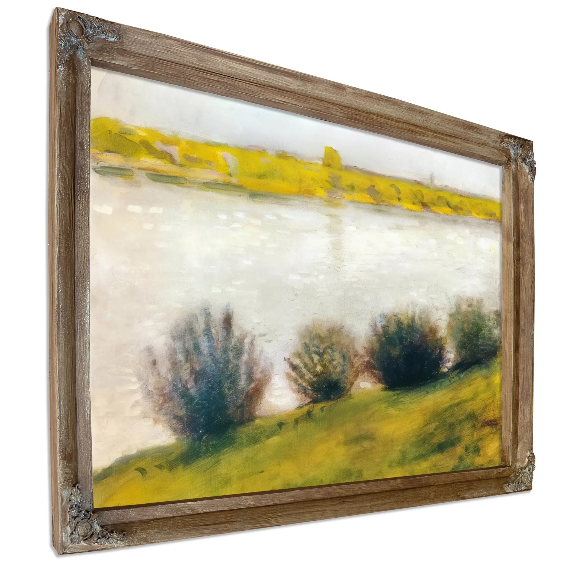 The Rhine In Hersel By August Macke Fine Art Print