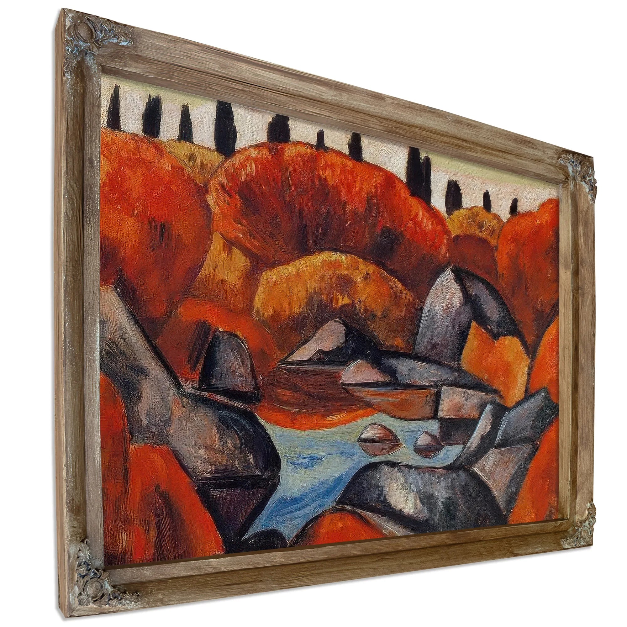 Flaming Pool Dogtown By Marsden Hartley Fine Art Print