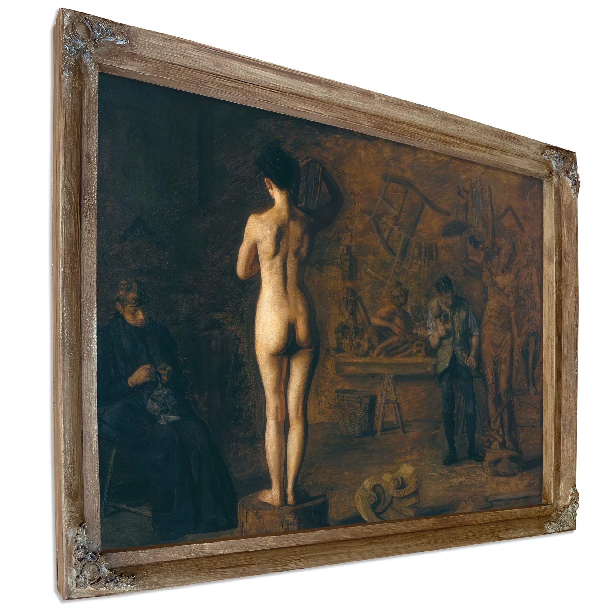 William Rush Carving His Allegorical Figure Of The Schuylkill River By Thomas Eakins Fine Art Print