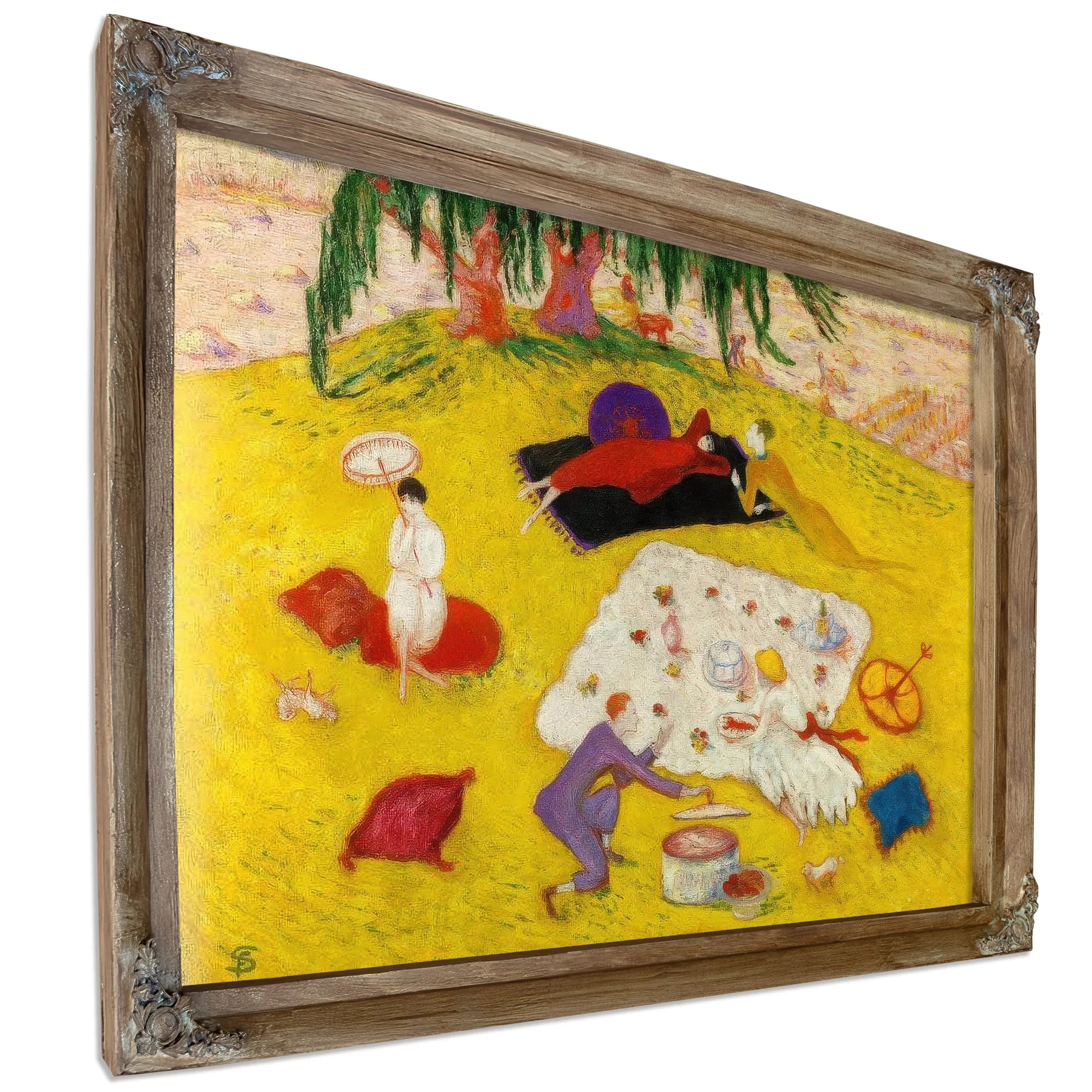 Picnic At Bedford Hills By Florine Stettheimer Fine Art Print