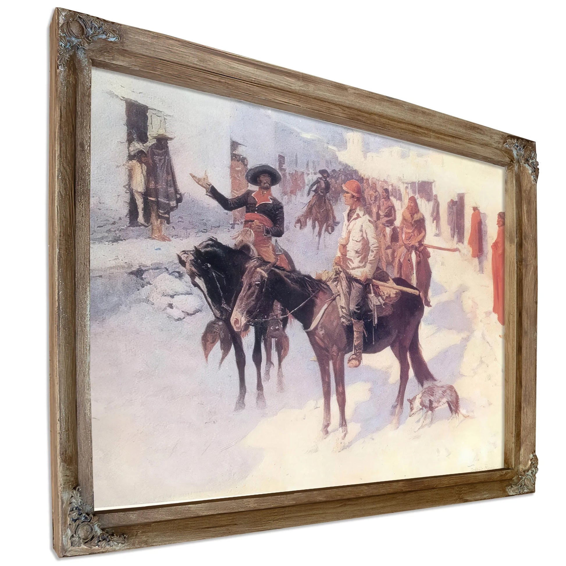 Zebulon Pike Entering Santa Fe By Frederic Remington Fine Art Print