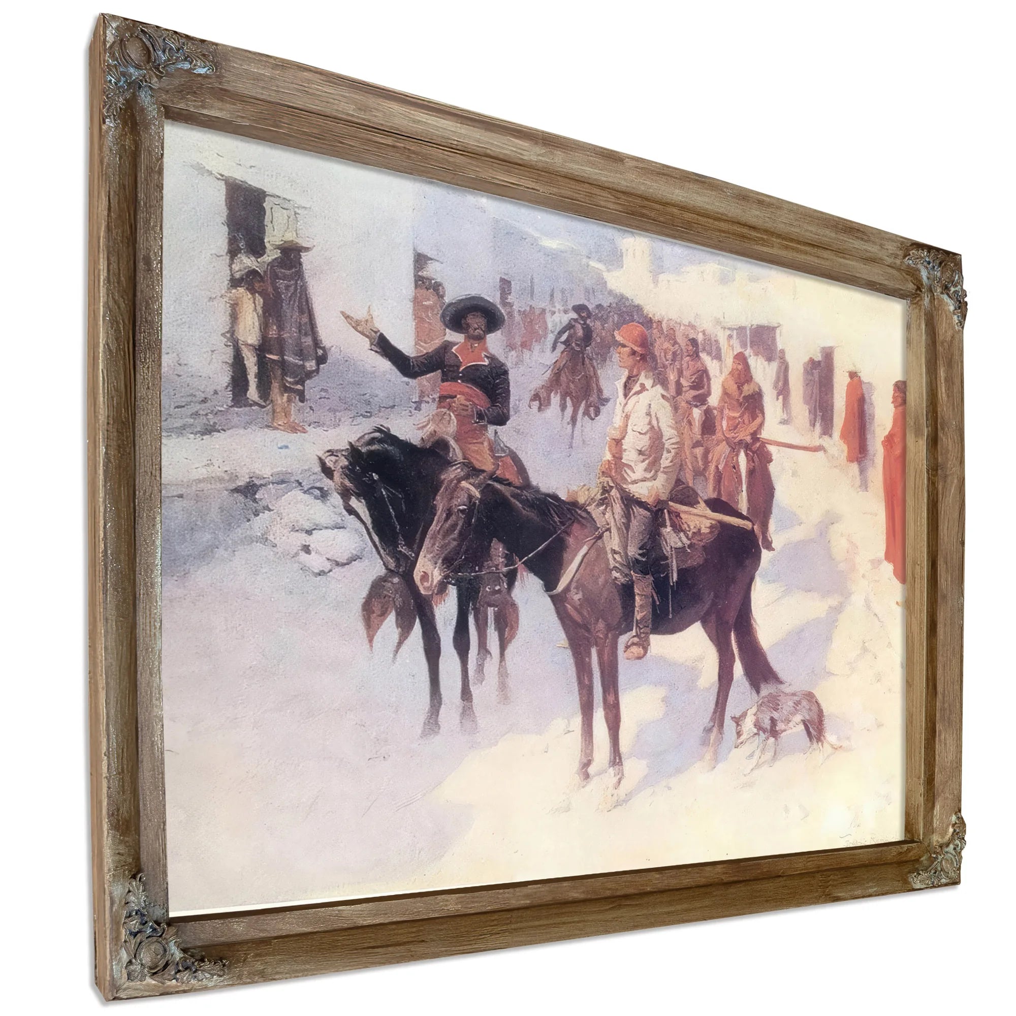 Zebulon Pike Entering Santa Fe By Frederic Remington Fine Art Print