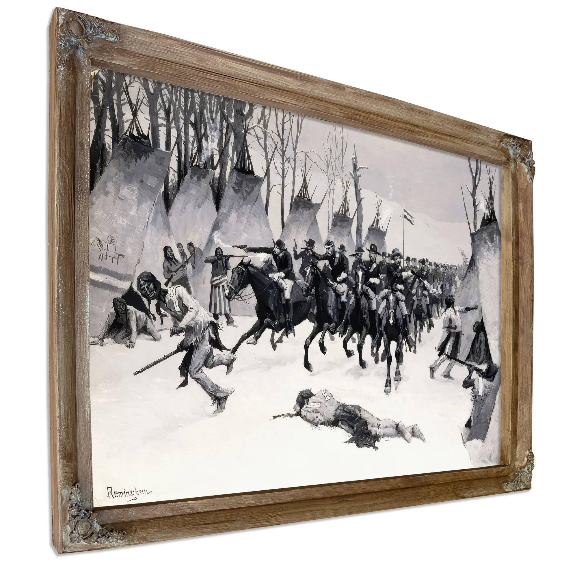 Battle Of Washita by Frederic Remington