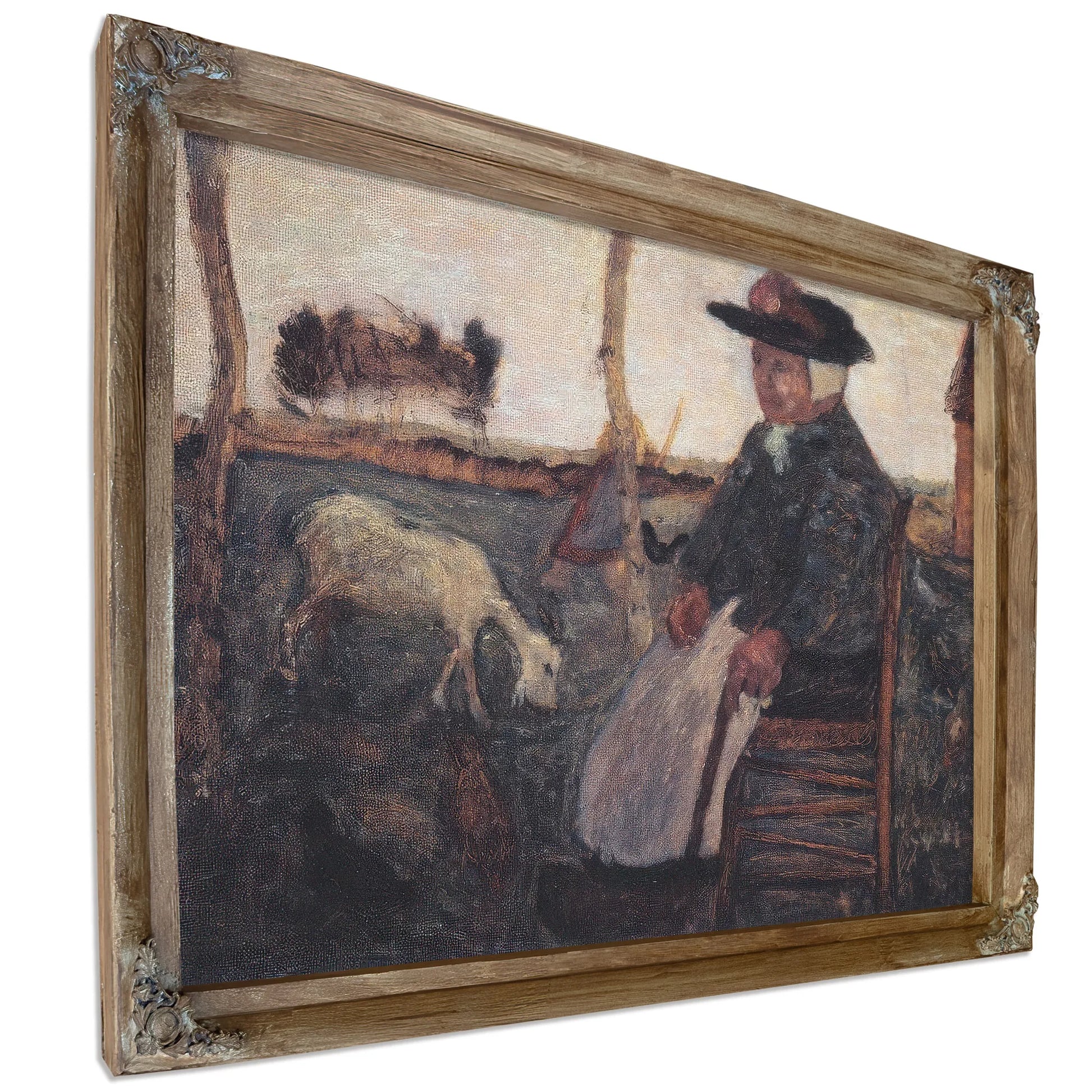 Old Farmer With A Goat By Paula Modersohn Becker Fine Art Print