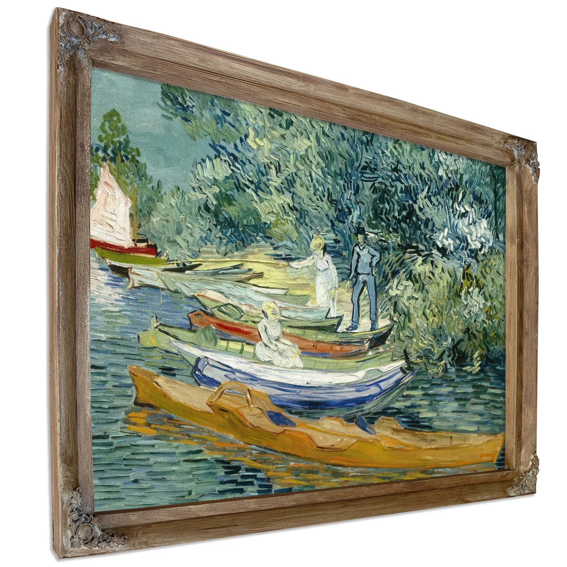 Bank Of The Oise At Auvers By Vincent Van Gogh Fine Art Print