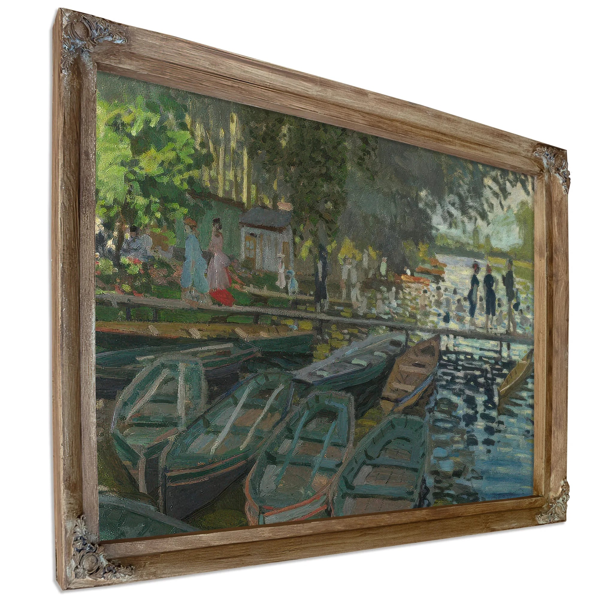 Monet Bathers At La Grenouille Re By Claude Monet Fine Art Print