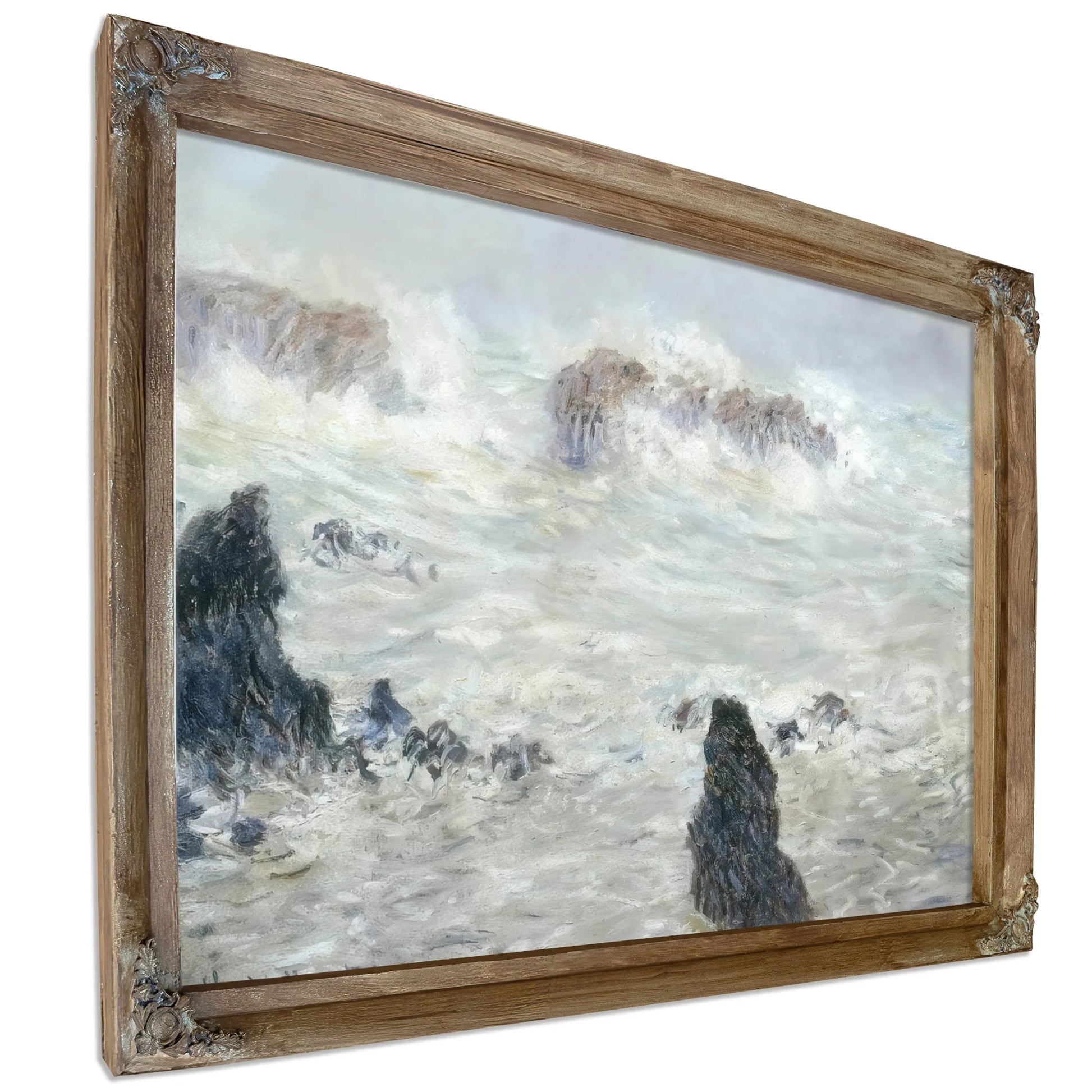Storm Off The Belle Ile Coast By Claude Monet Fine Art Print
