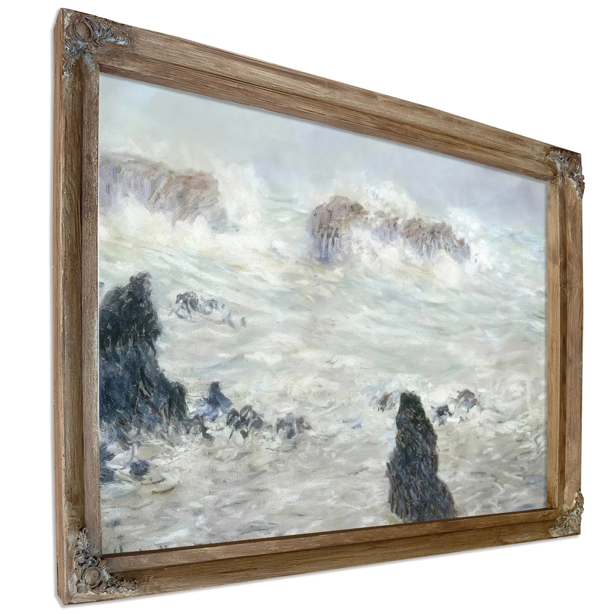 Storm Off The Belle Ile Coast By Claude Monet Fine Art Print