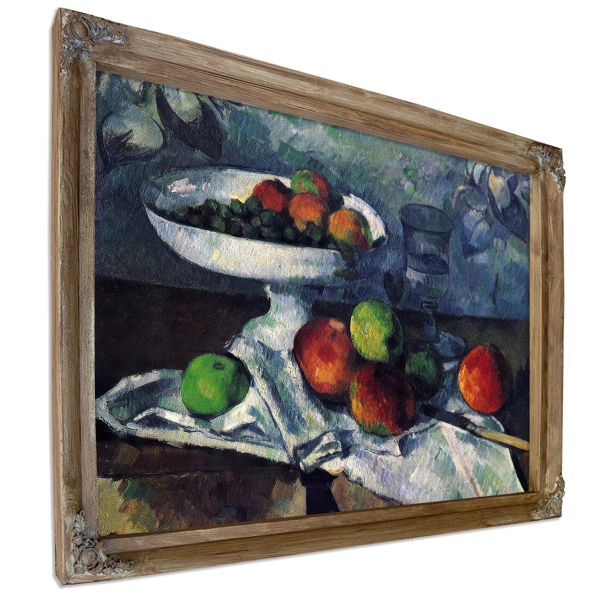 Still Life With Fruit Dish 1879 1880 46X55Cm Museum Of Modern Art By Paul Cezanne Fine Art Print