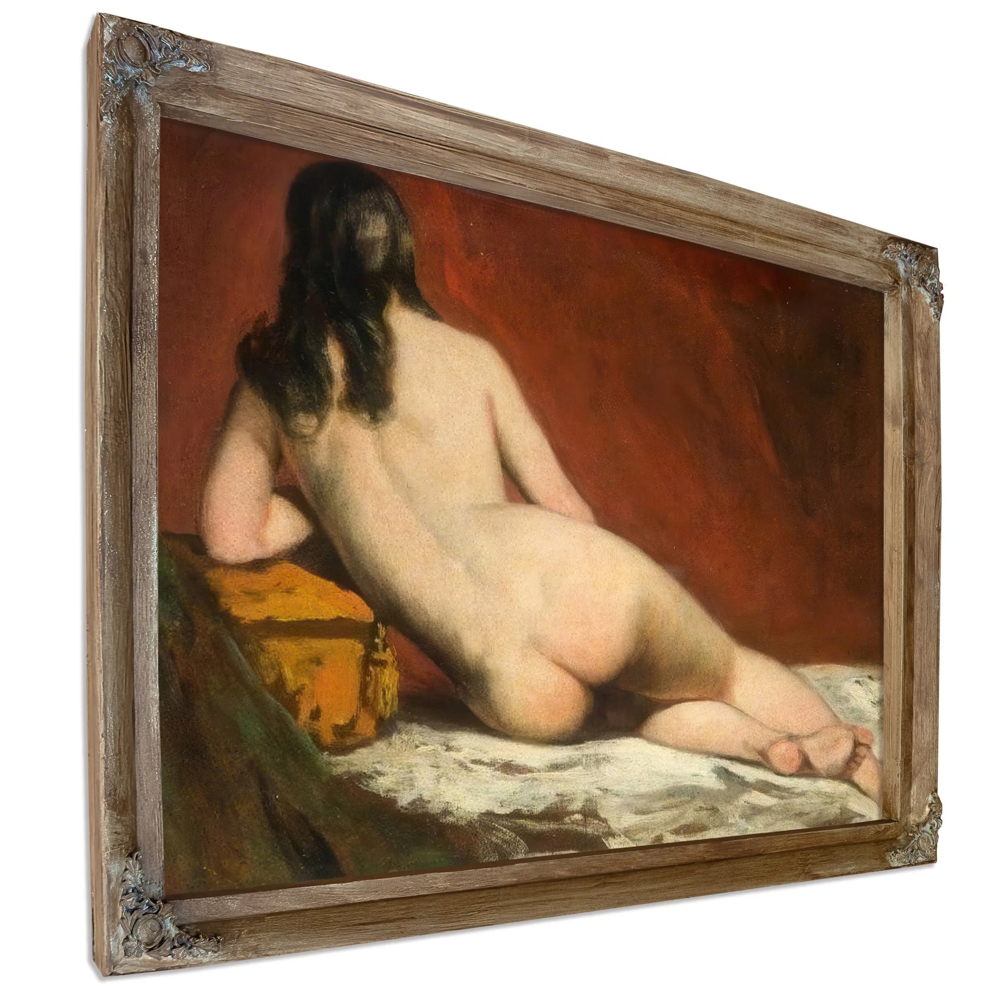 Nude Study Of A Reclining Woman By William Etty Fine Art Print