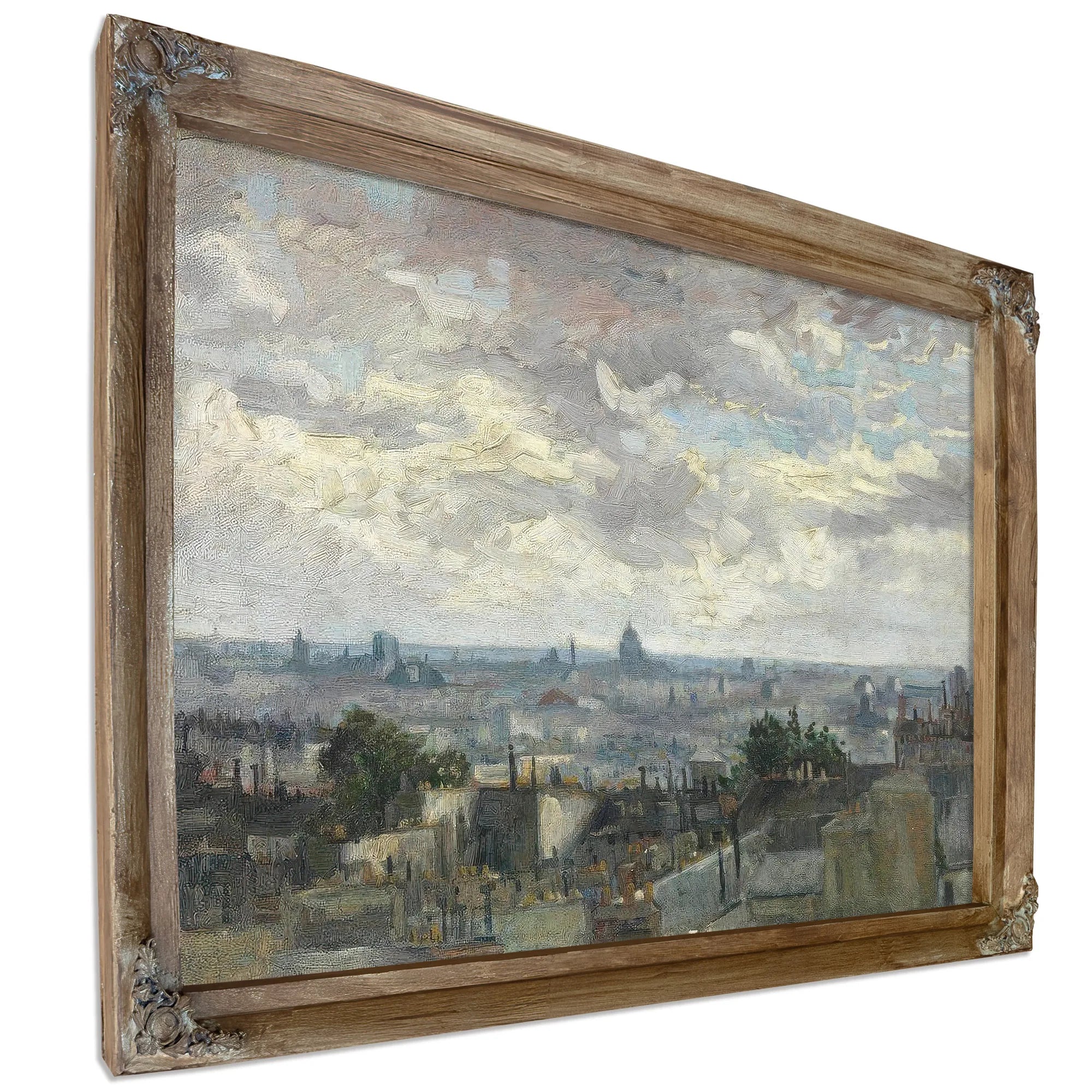 View Of Paris By Vincent Van Gogh Fine Art Print